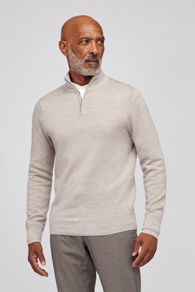 Washable Merino Half-Zip Sweater