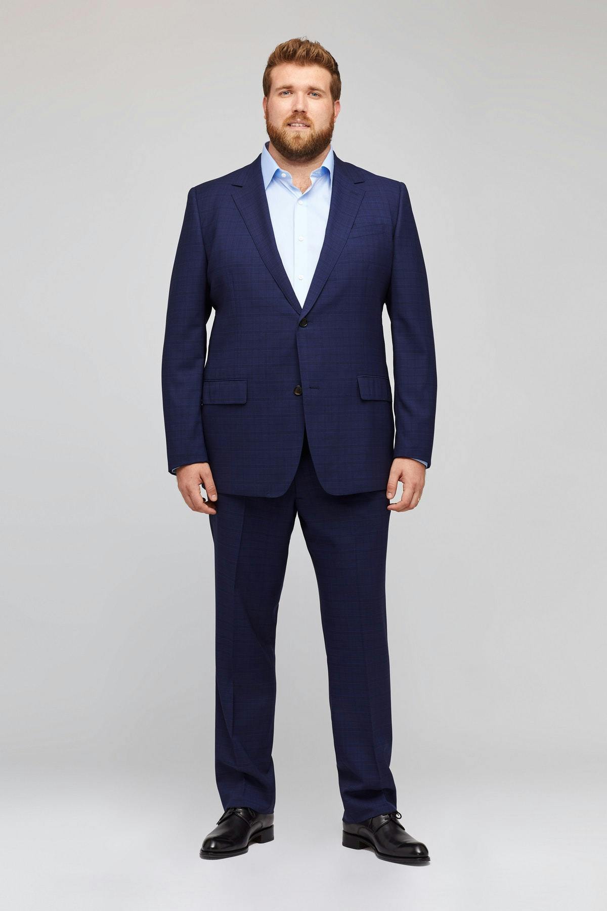 Jetsetter Stretch Italian Wool Suit Extended Sizes