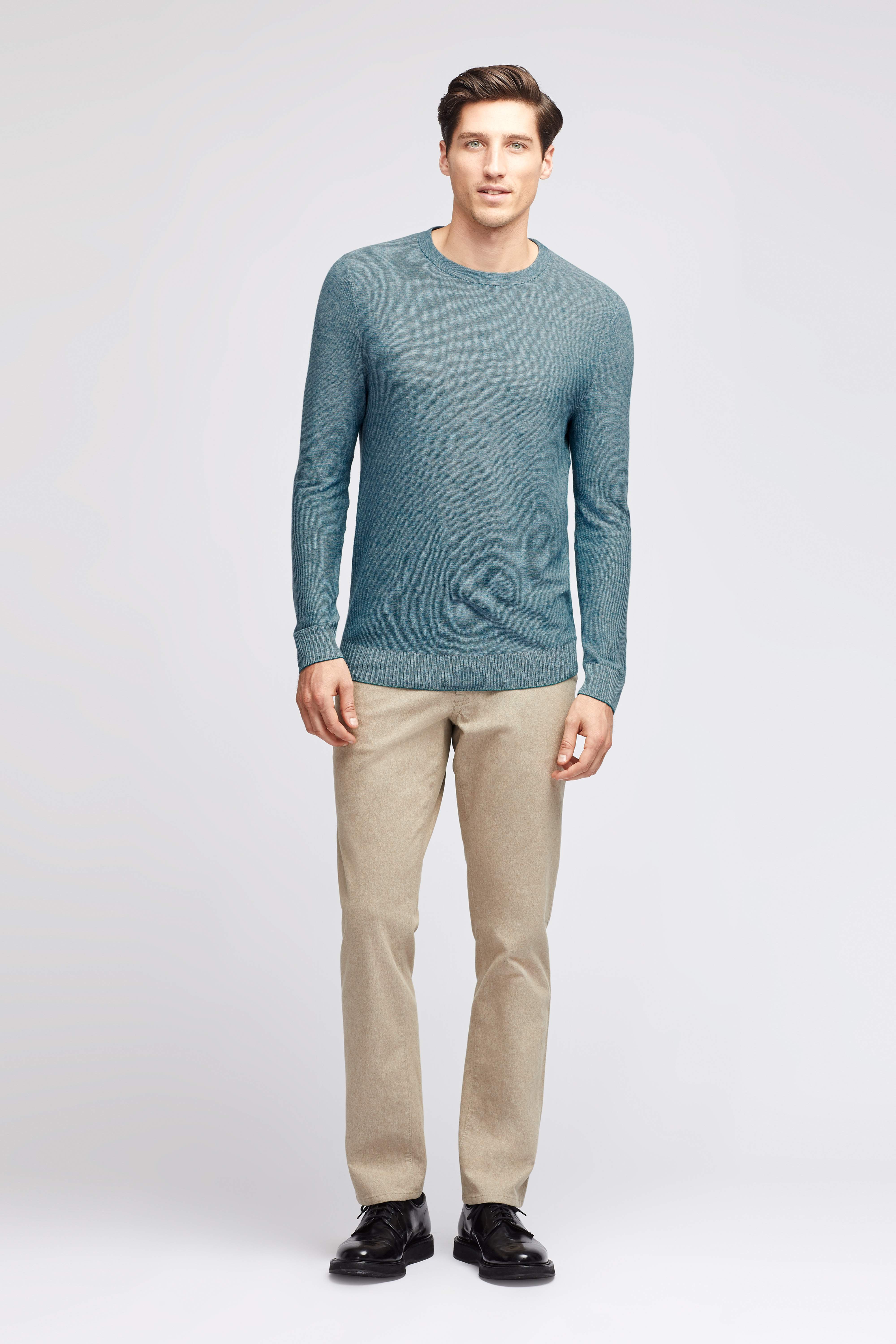 Cotton Linen Crew Neck