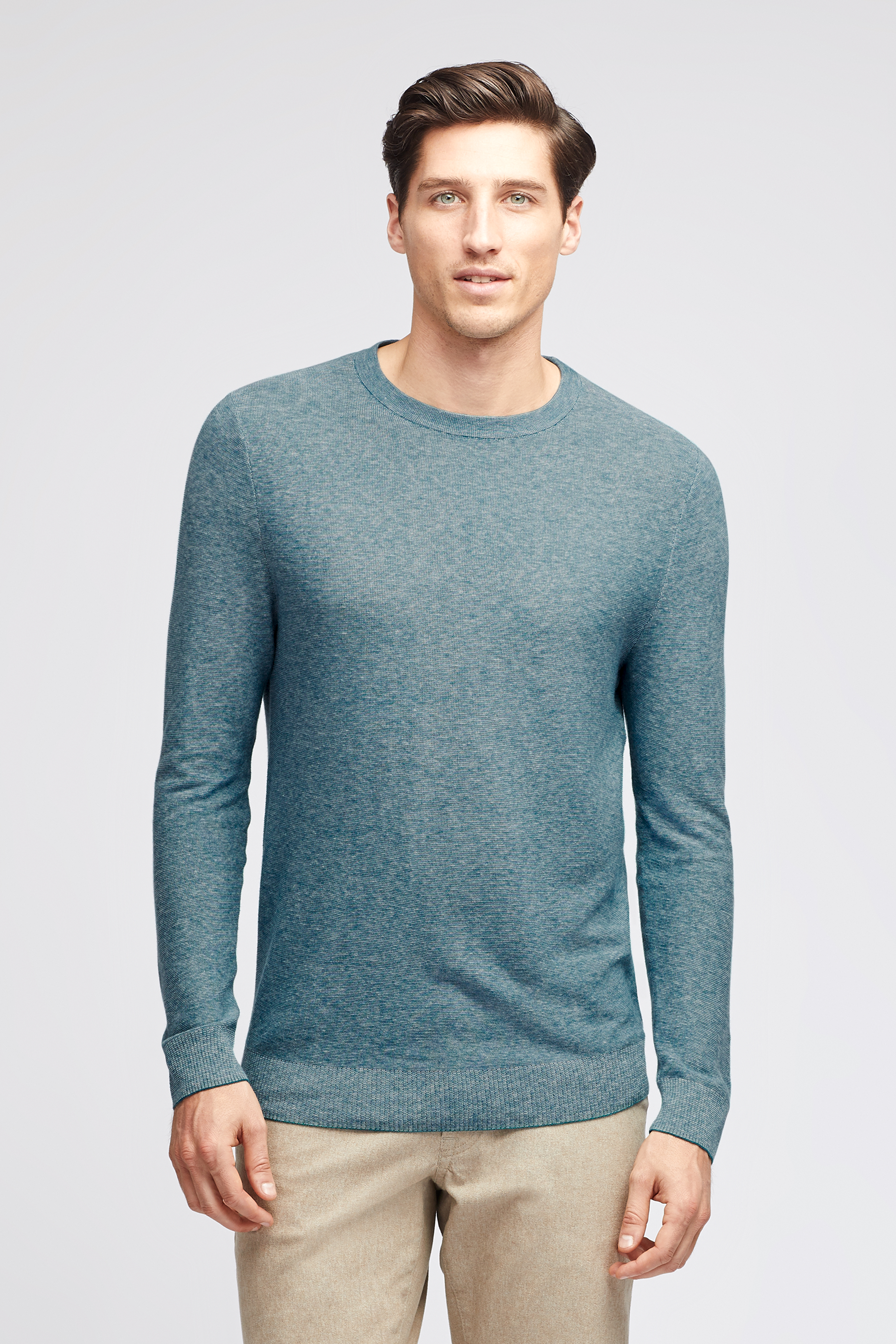 Cotton Linen Crew Neck