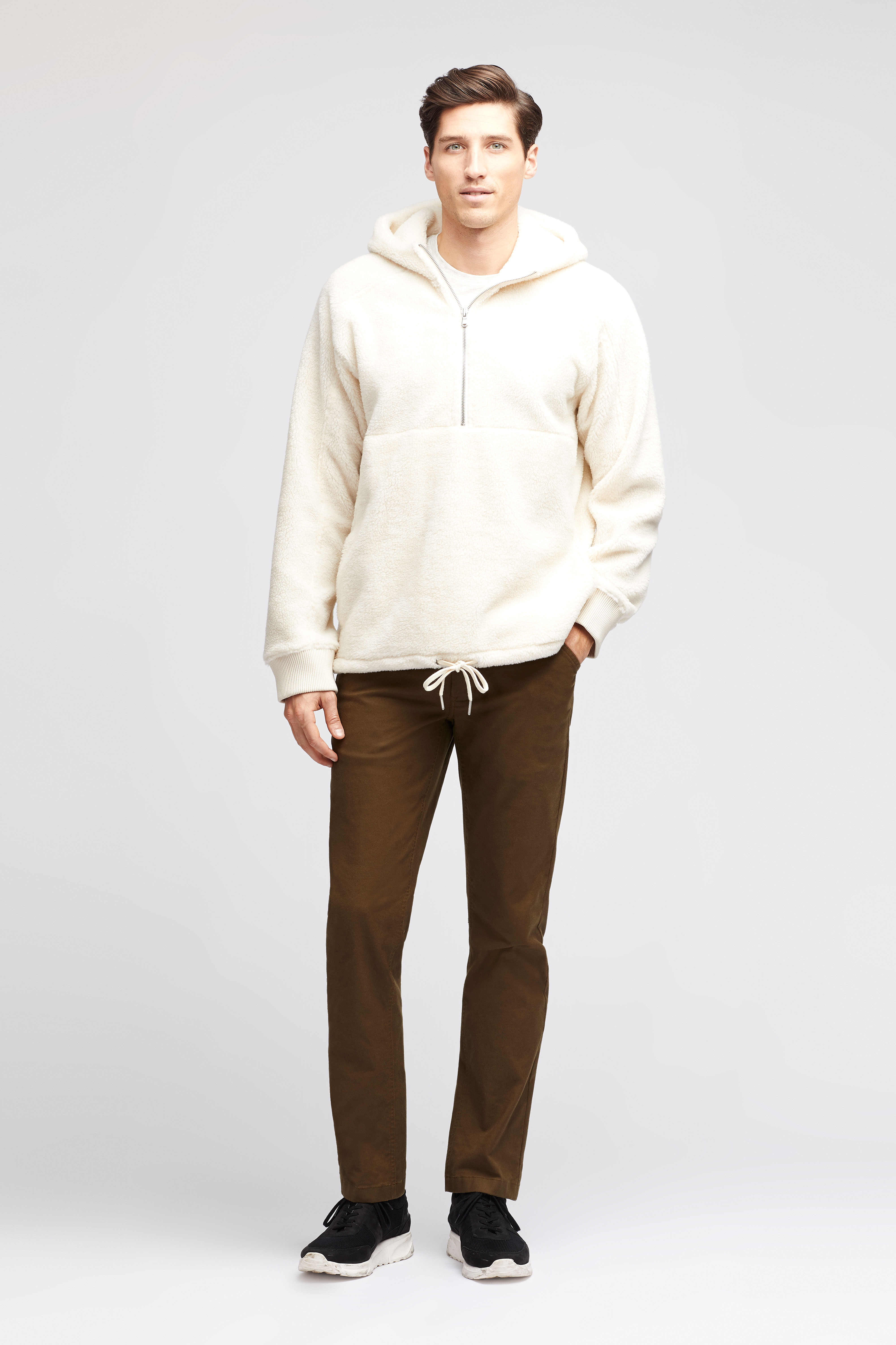 Men's Sherpa Half-Zip Hoodie