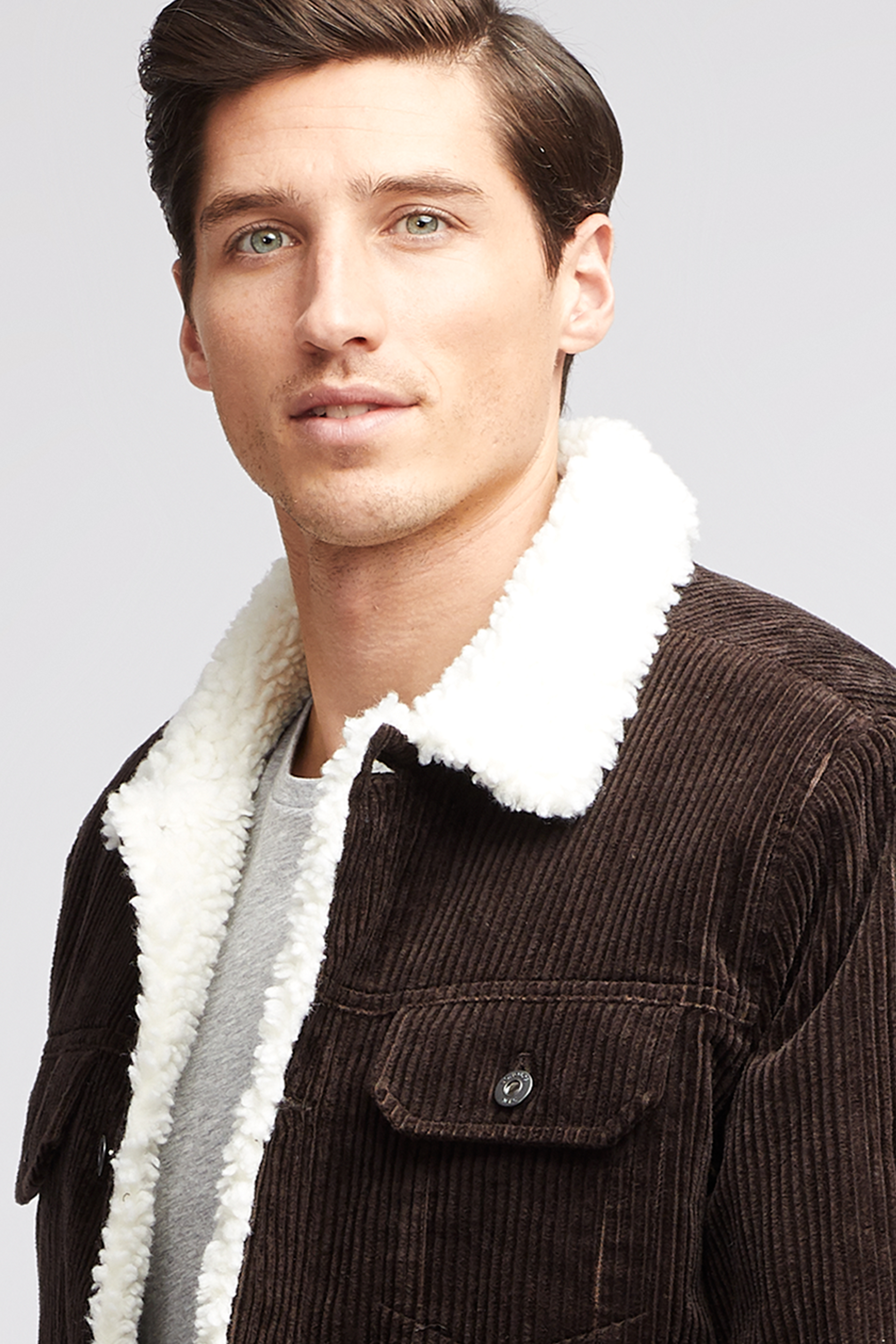 Men's Shearling Cord Jacket