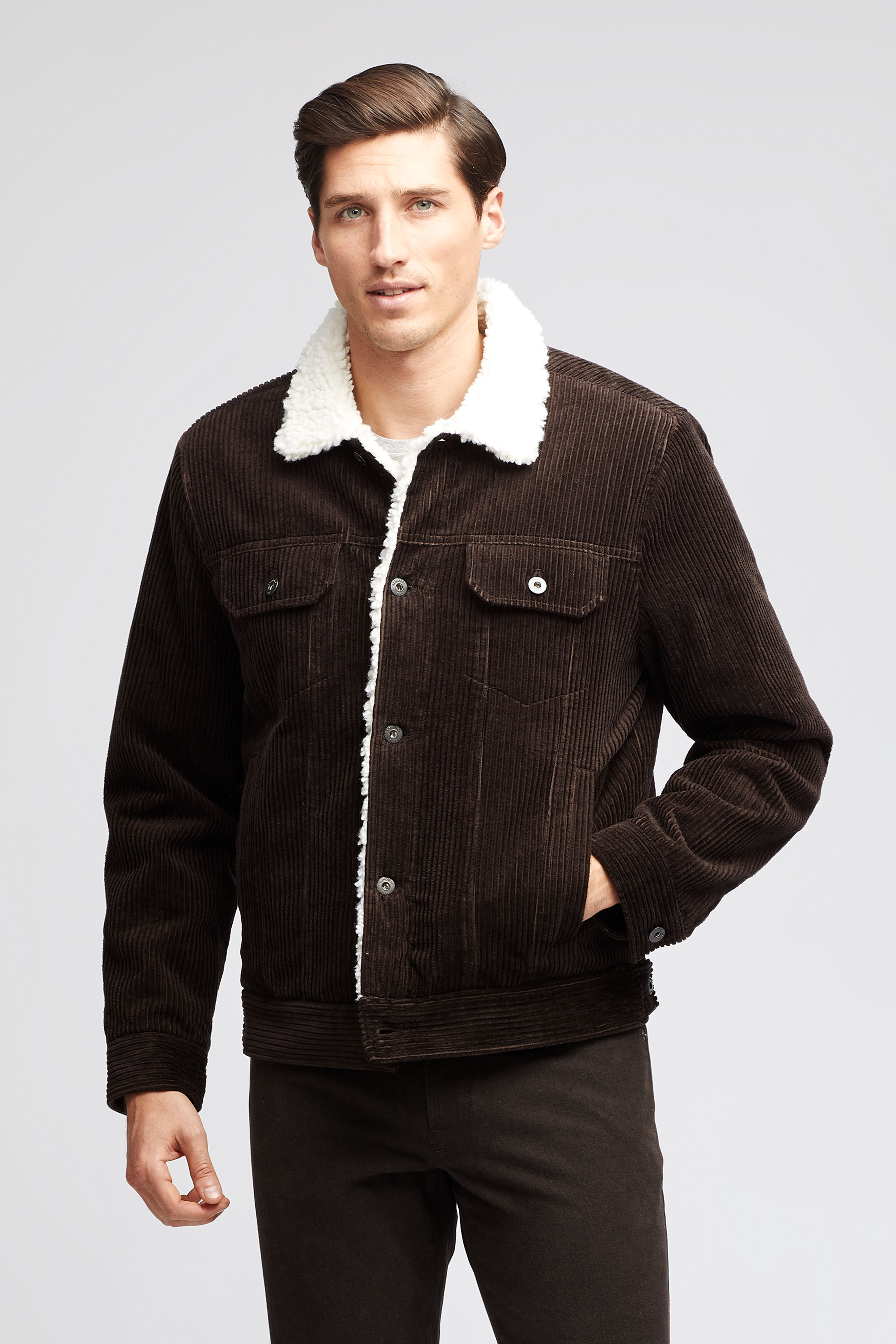 Men's Shearling Cord Jacket