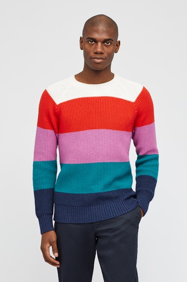Cotton Cashmere Raglan Crew Neck Sweater