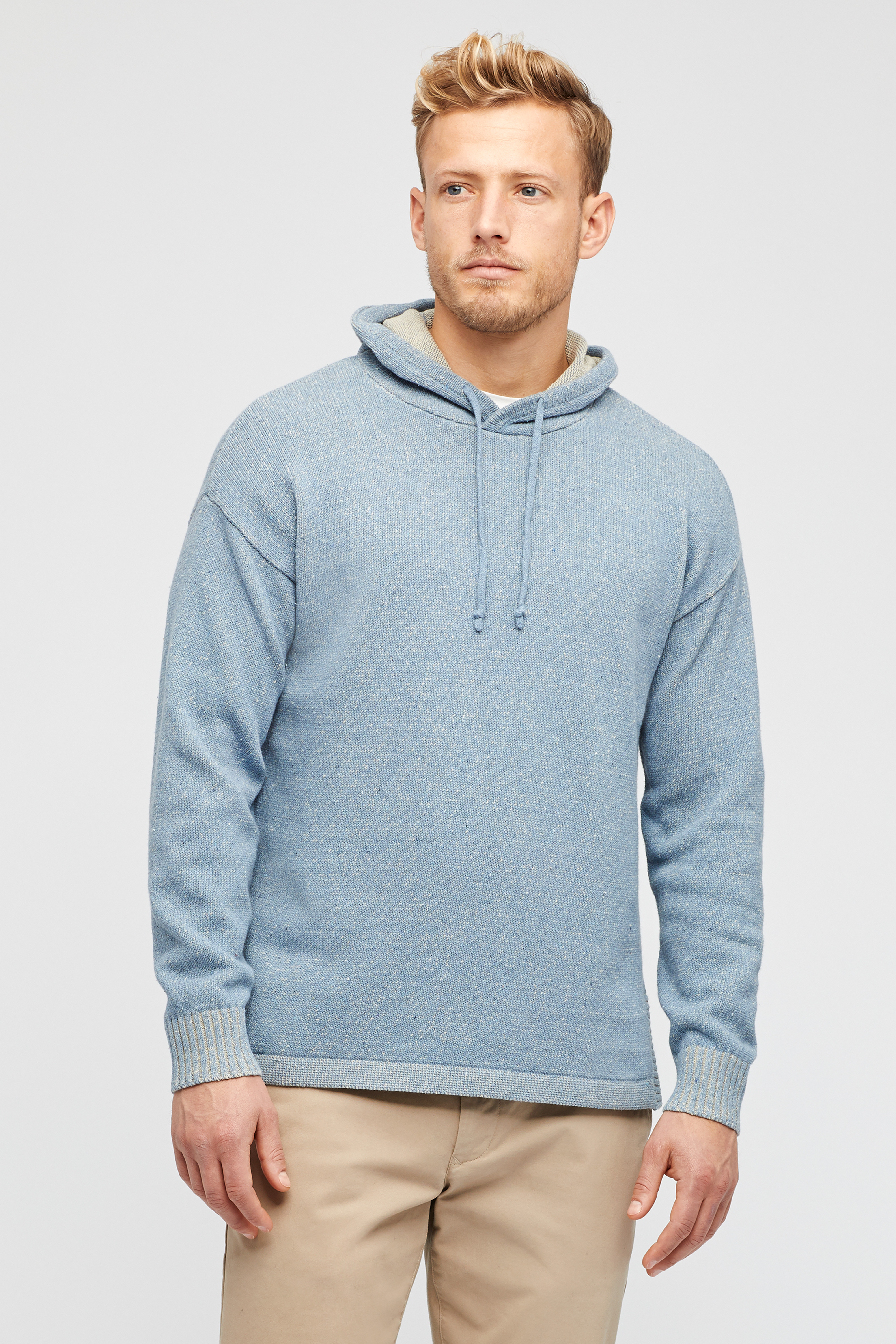 Cotton Poncho Hoodie Sweater