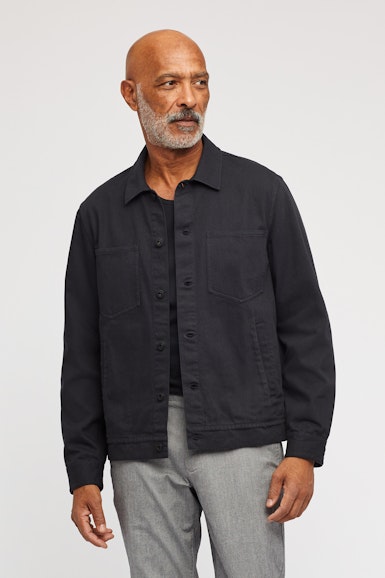 The Garment Dyed Denim Cargo Jacket