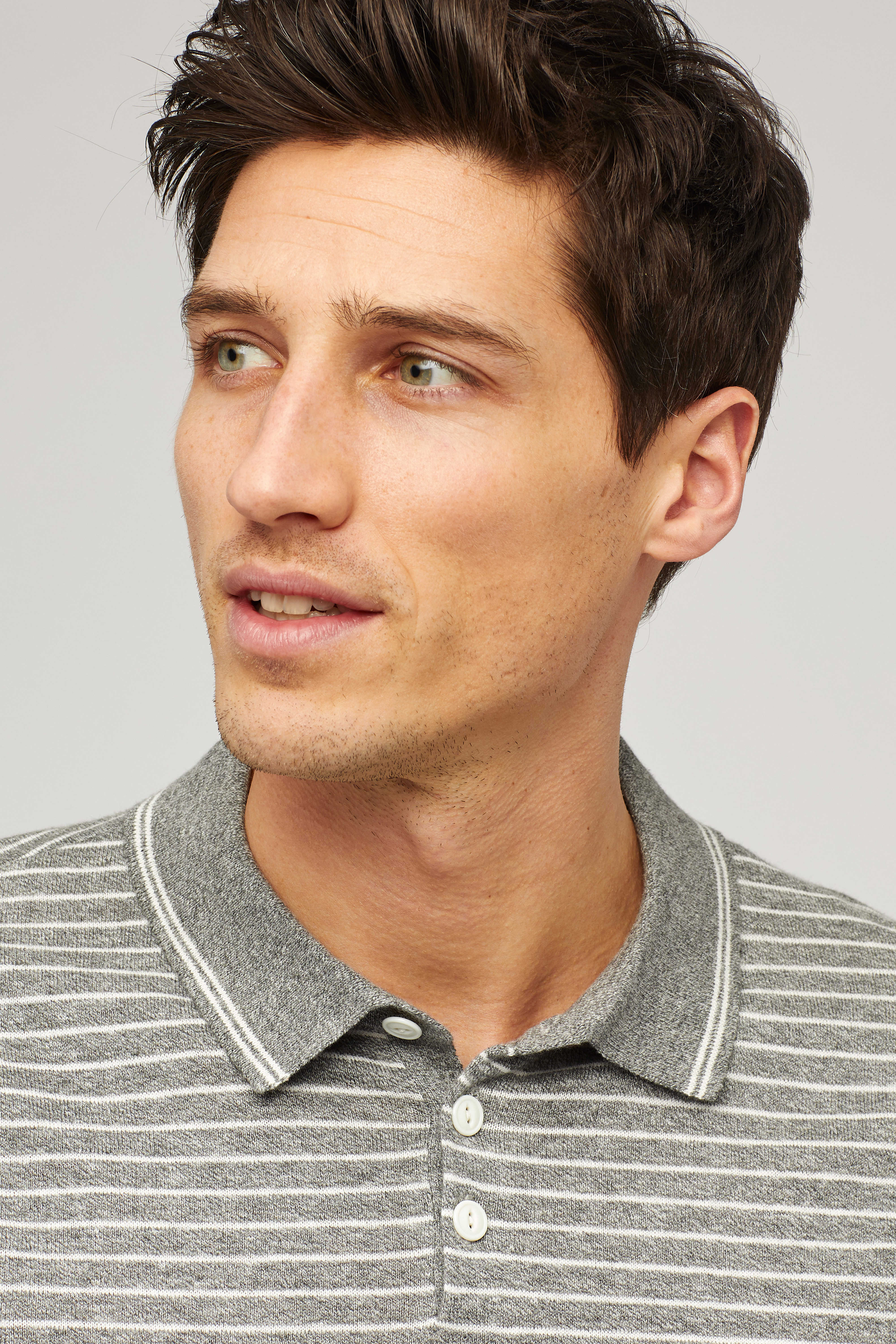 Cotton Linen Sweater Polo