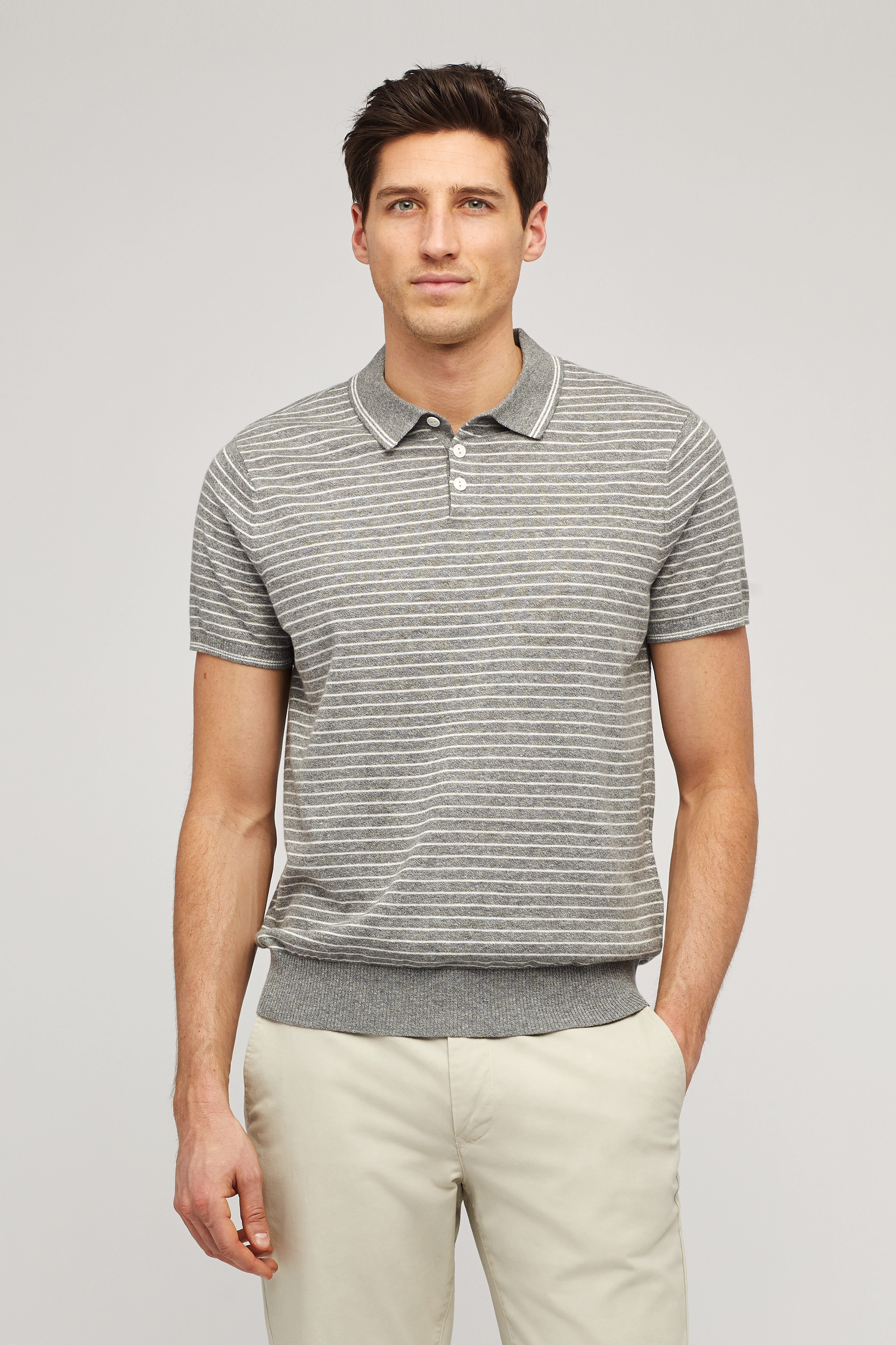 Cotton Linen Sweater Polo