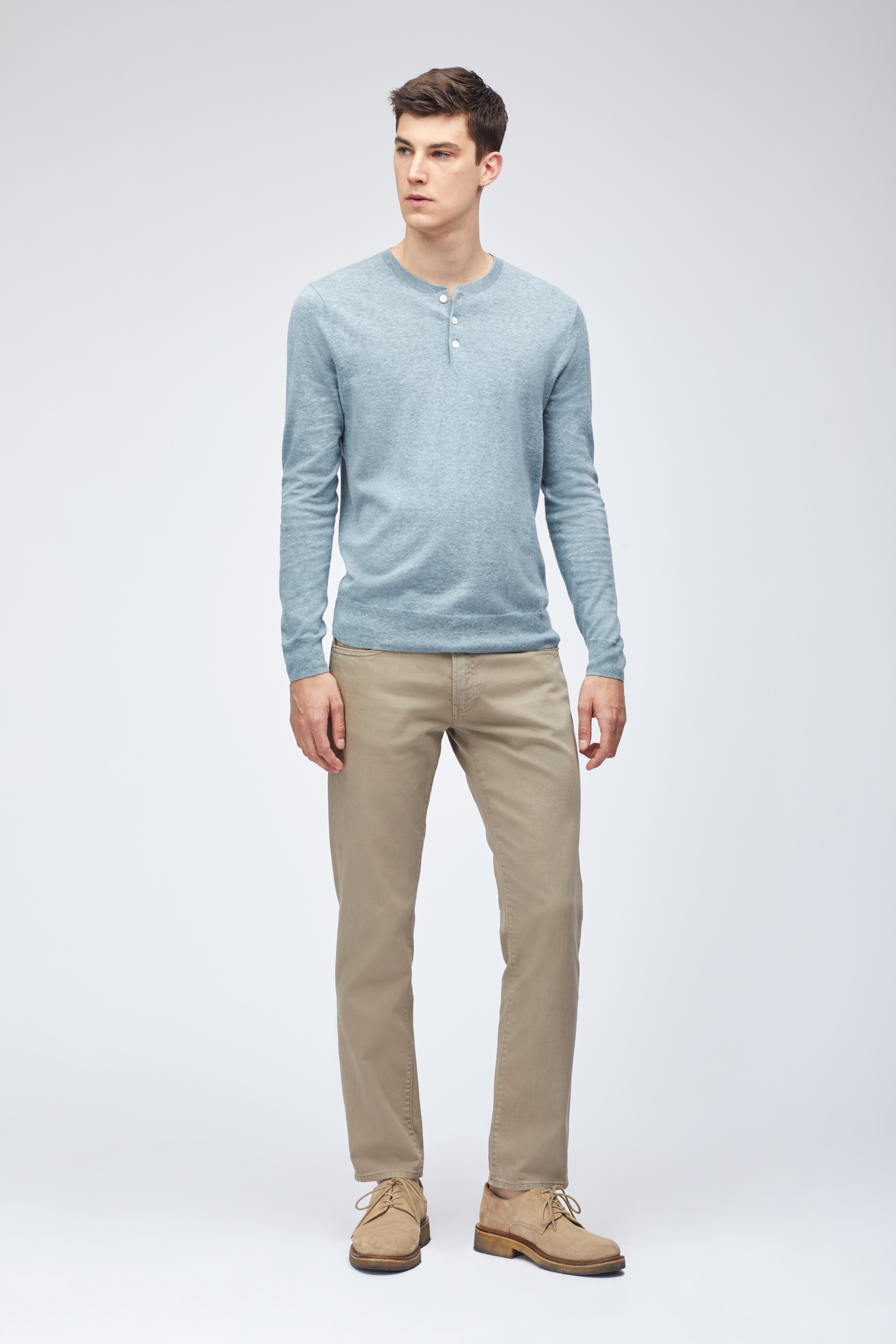 Cotton Linen Henley