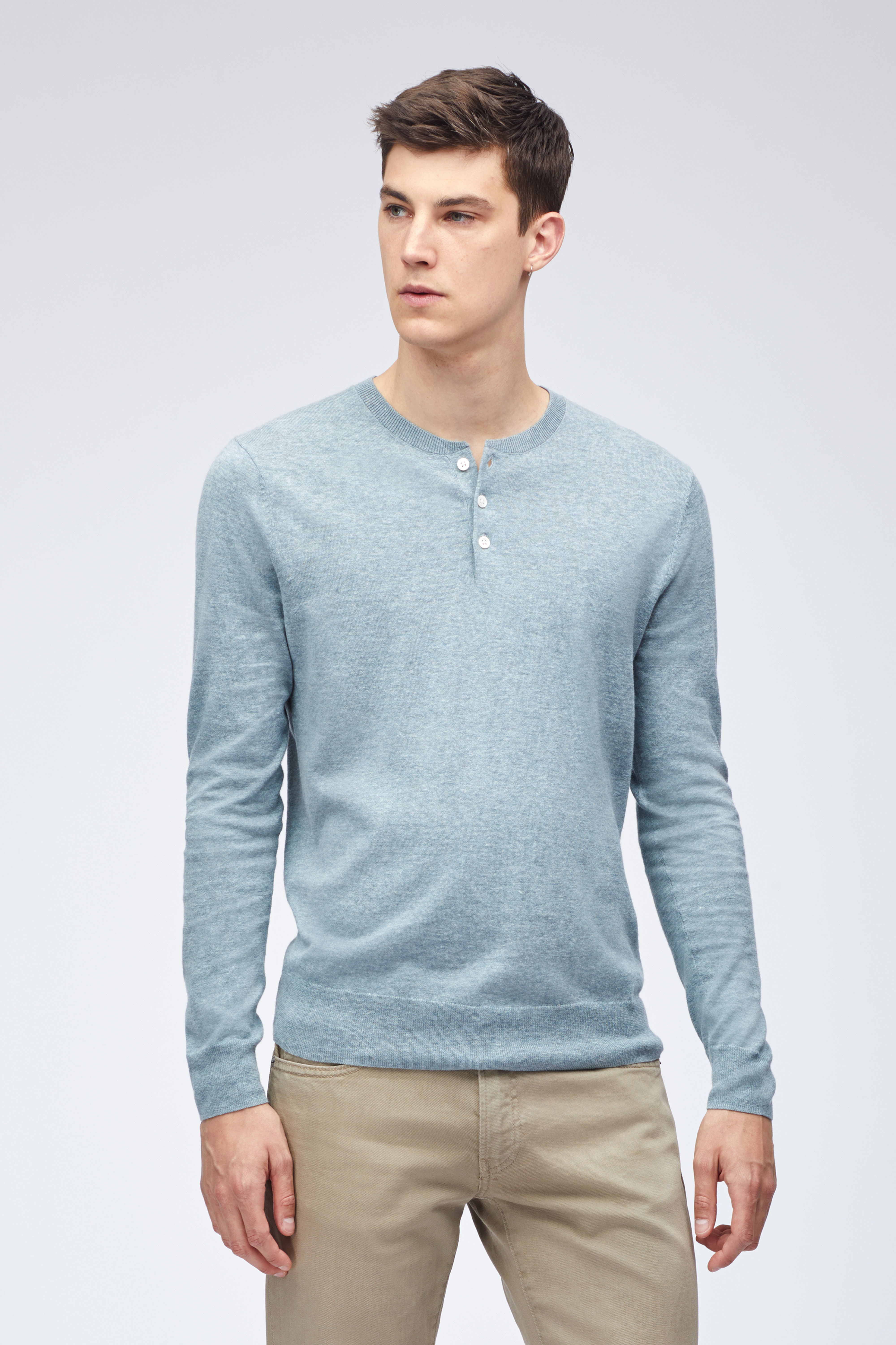 Cotton Linen Henley