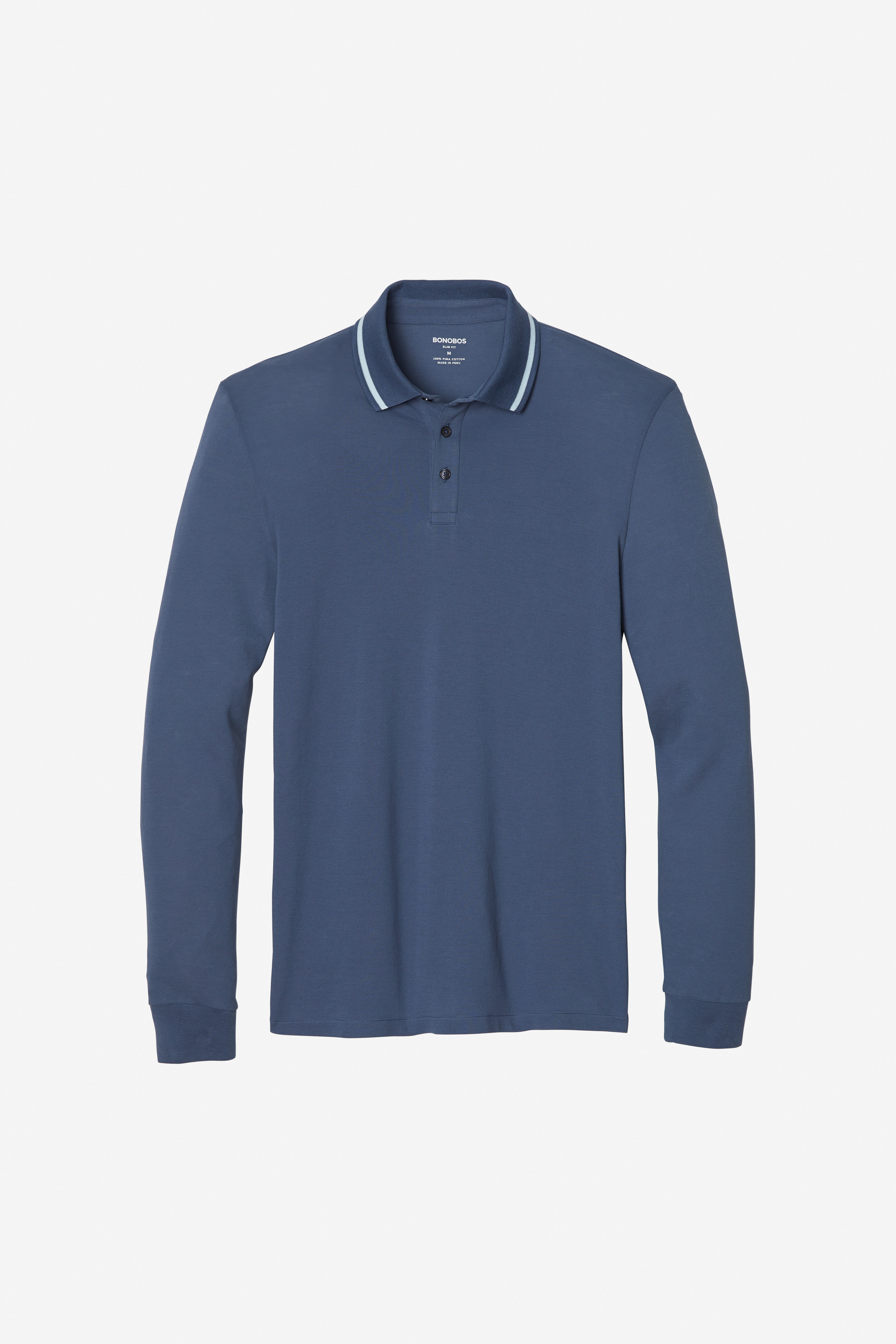 Superfine Long Sleeve Polo Shirt