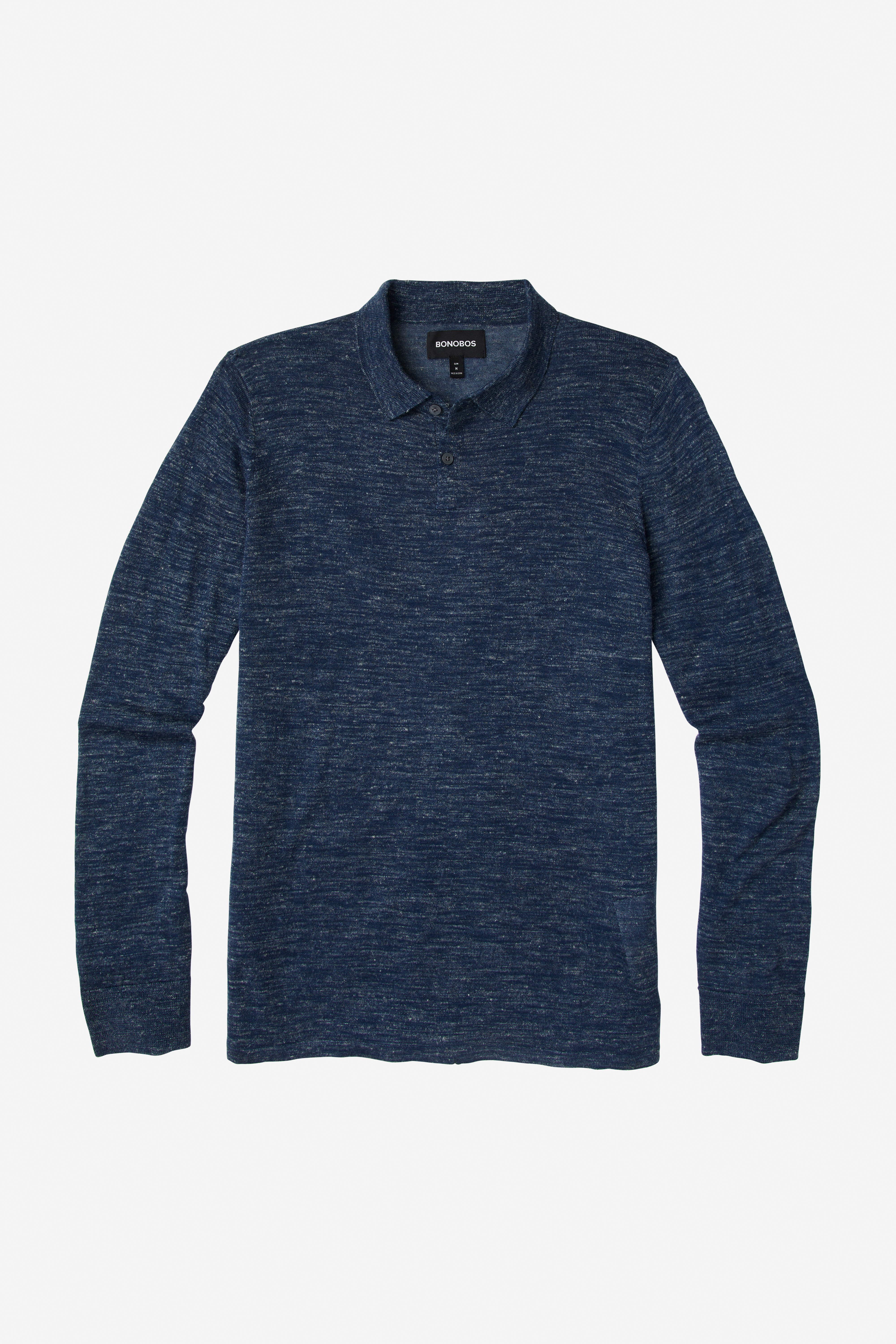 Wool Linen Polo Sweater