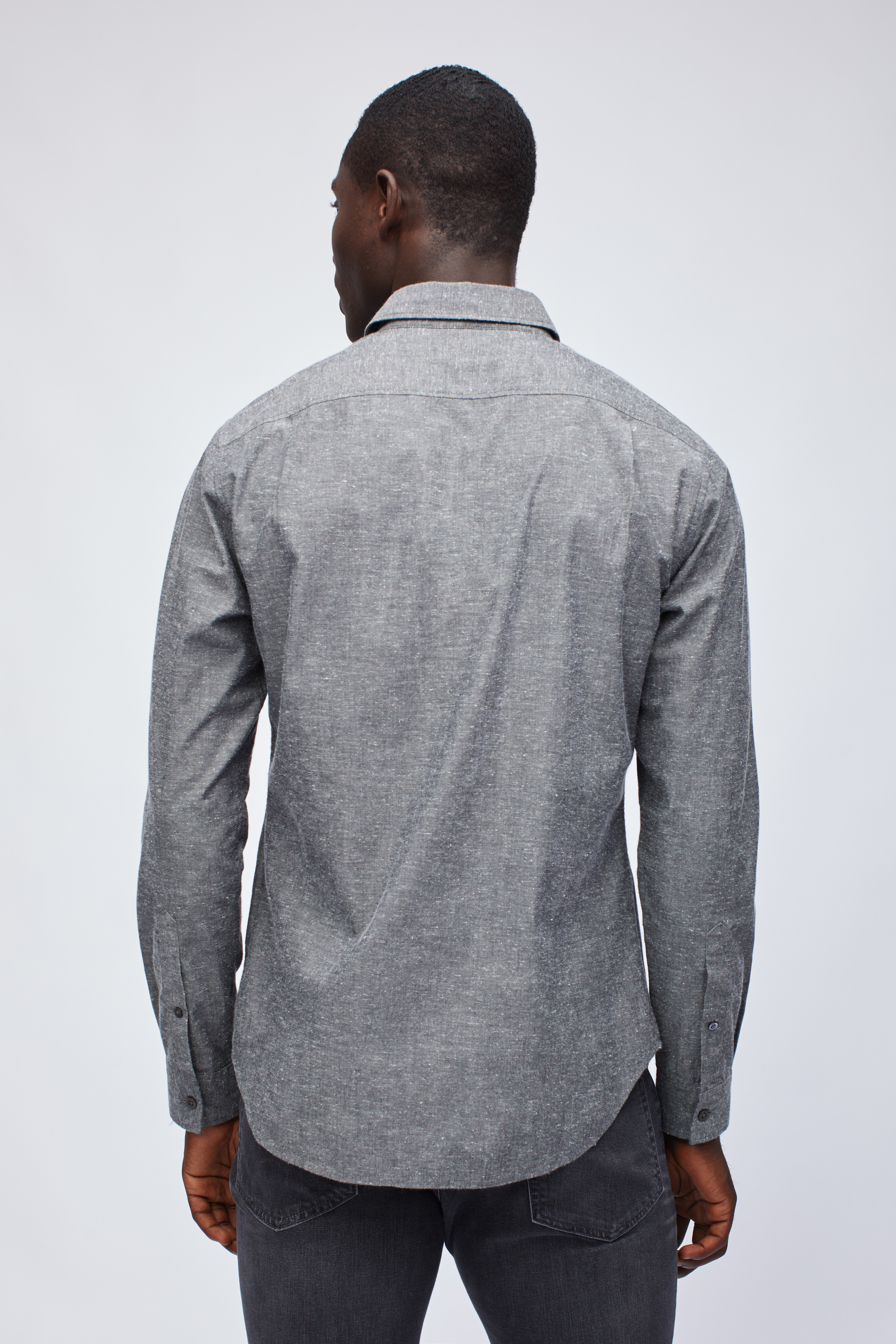 Flecked Chambray Shirt