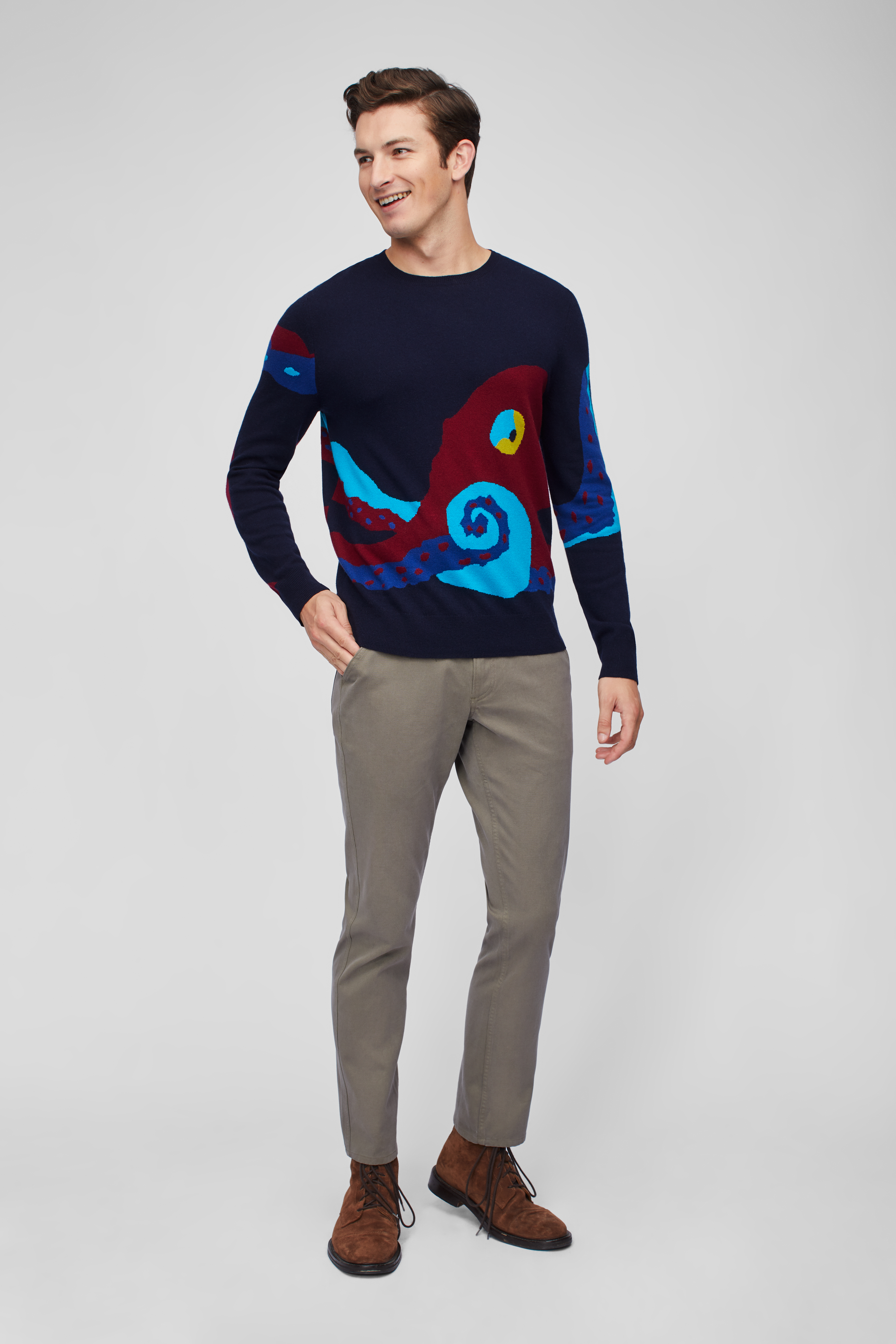 Octopus Crew Neck Sweater