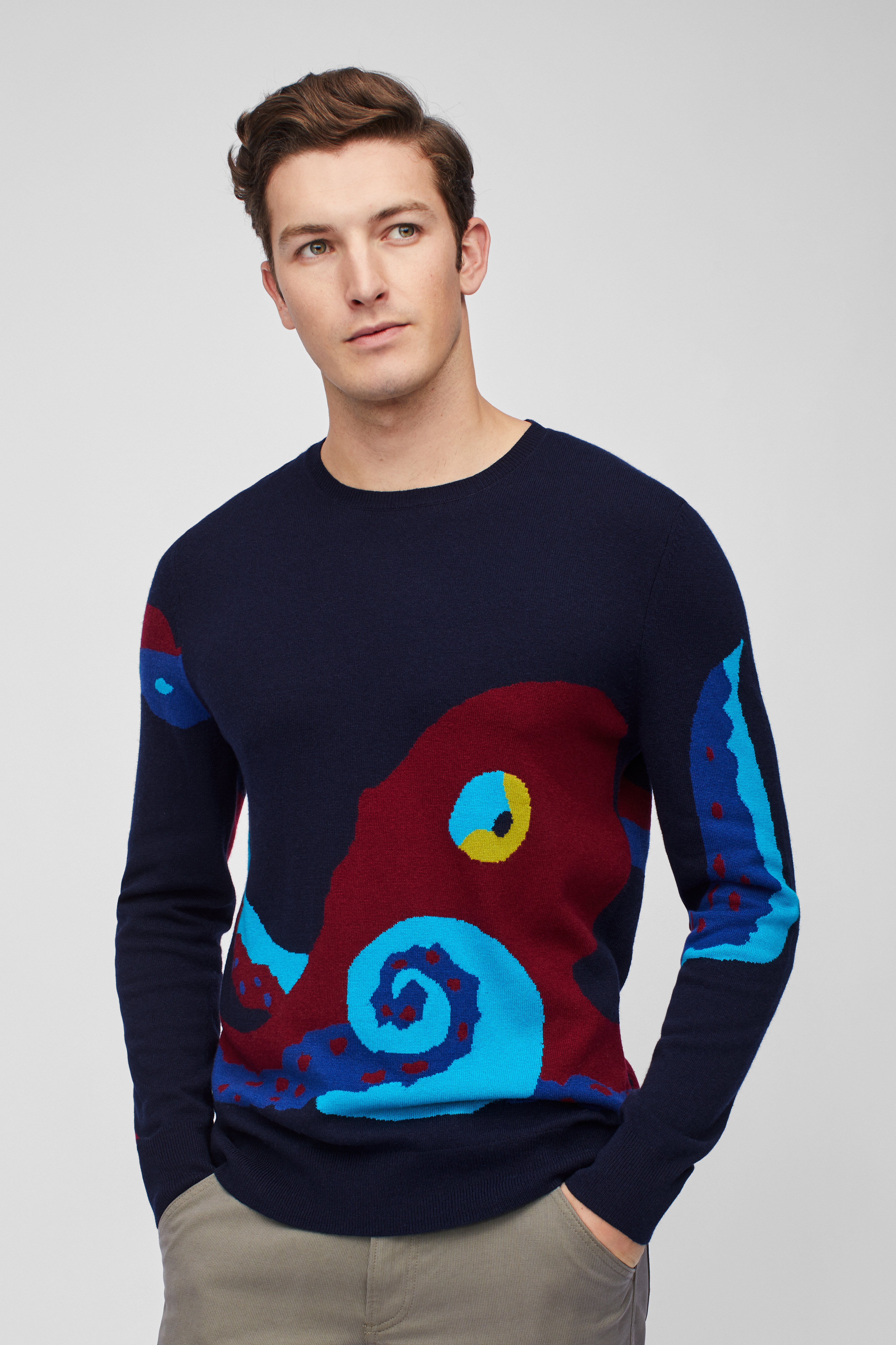 Octopus Crew Neck Sweater