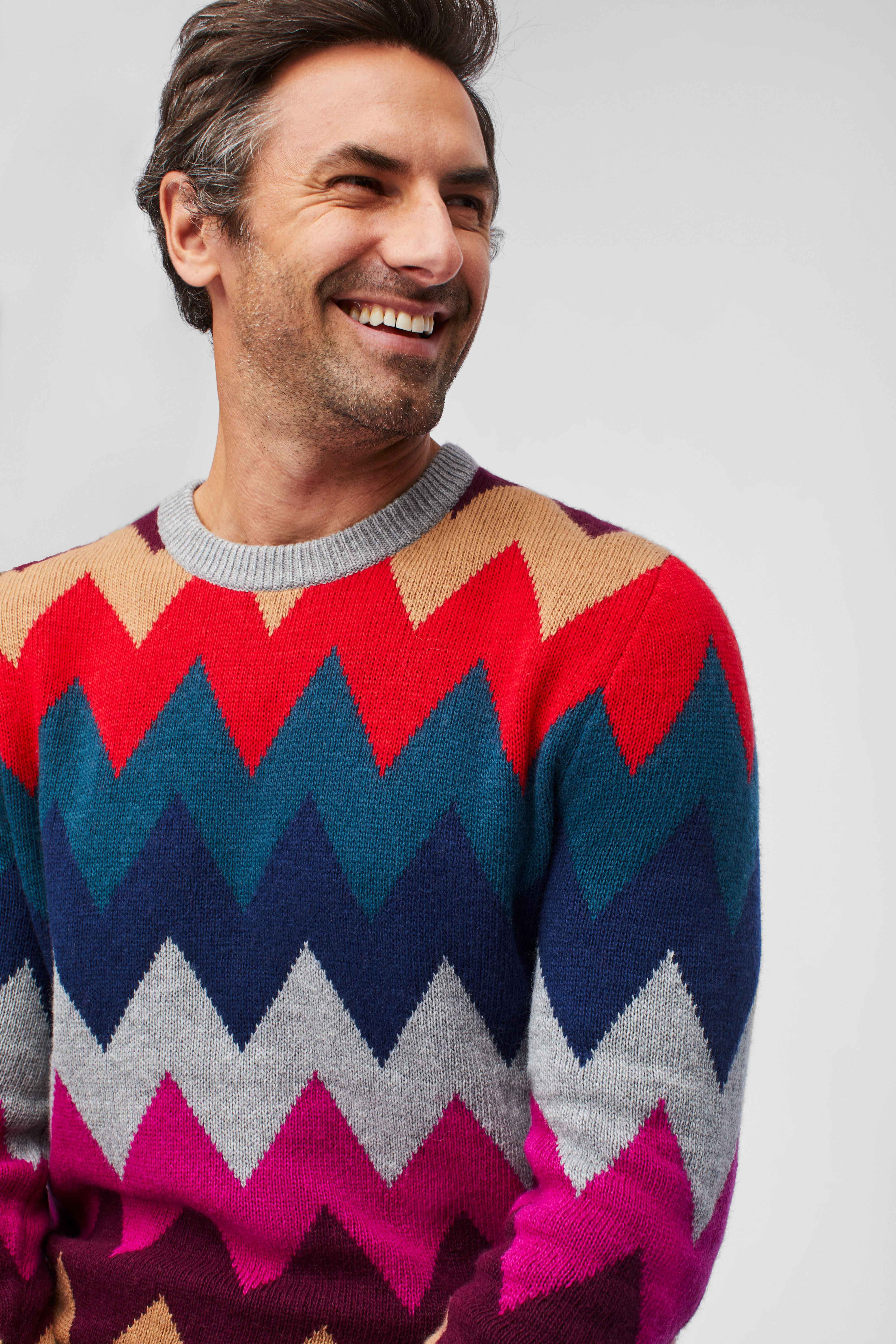 Chevron Crew Neck Sweater