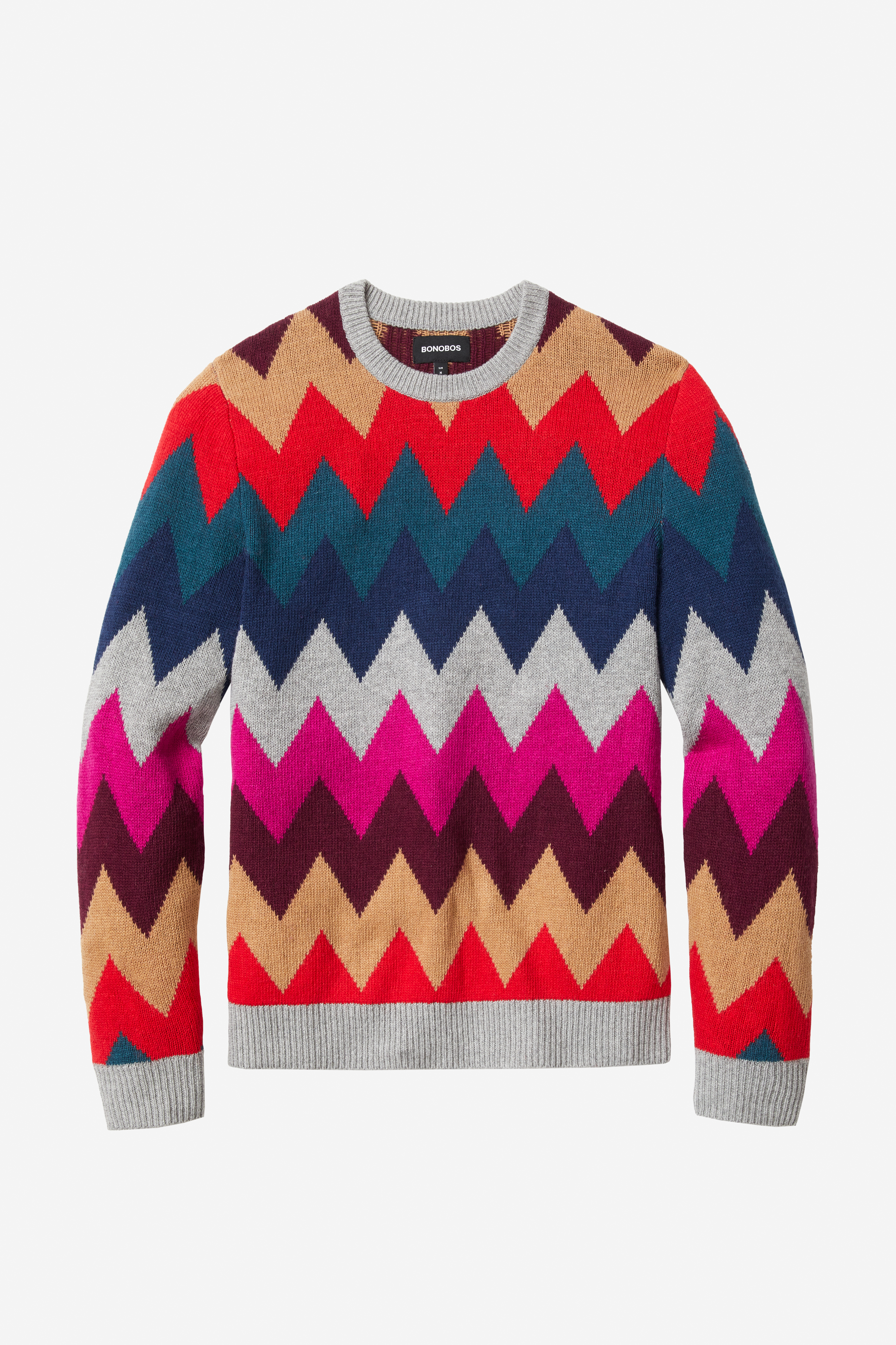 Chevron Crew Neck Sweater