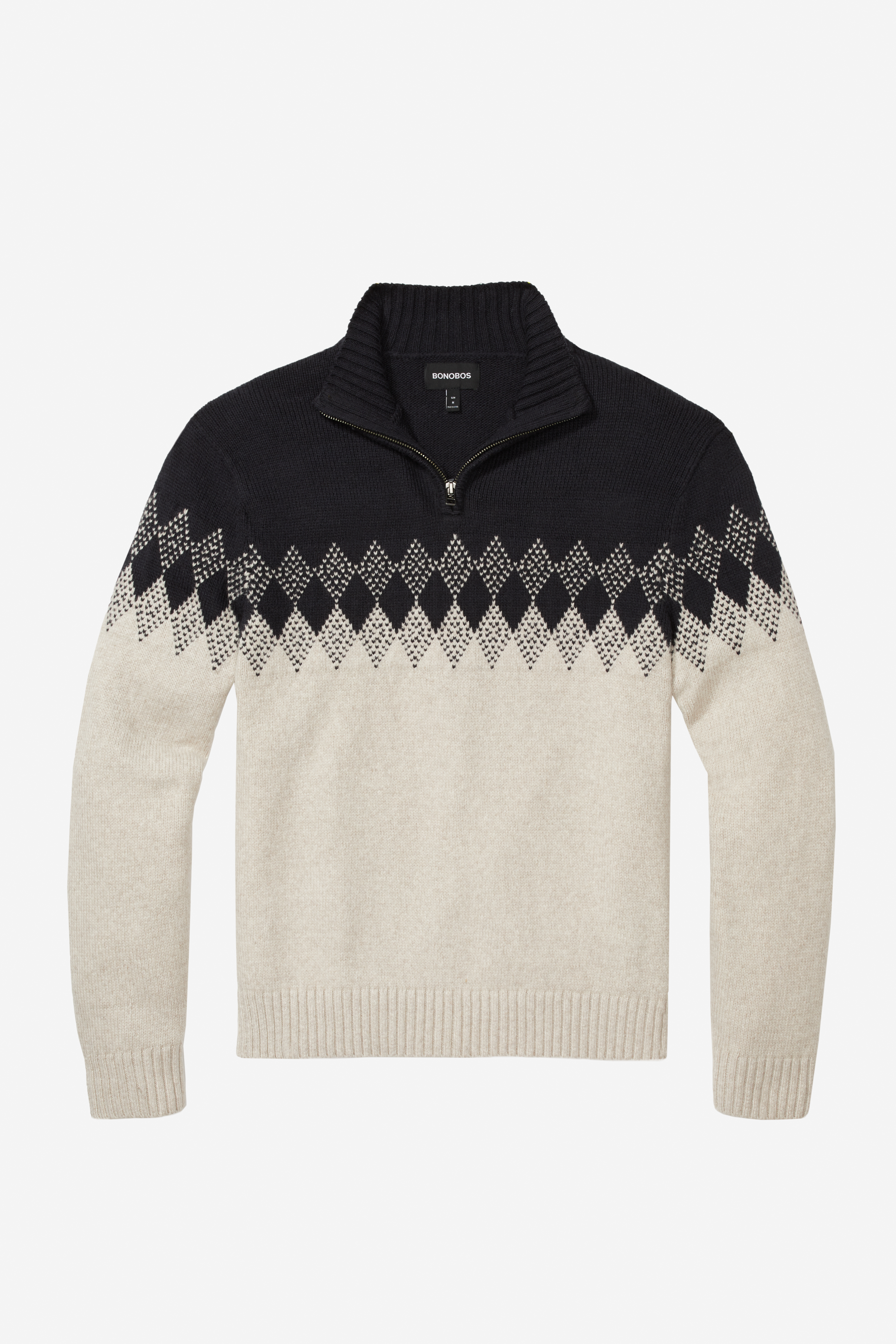 Fair Isle Half-Zip Sweater