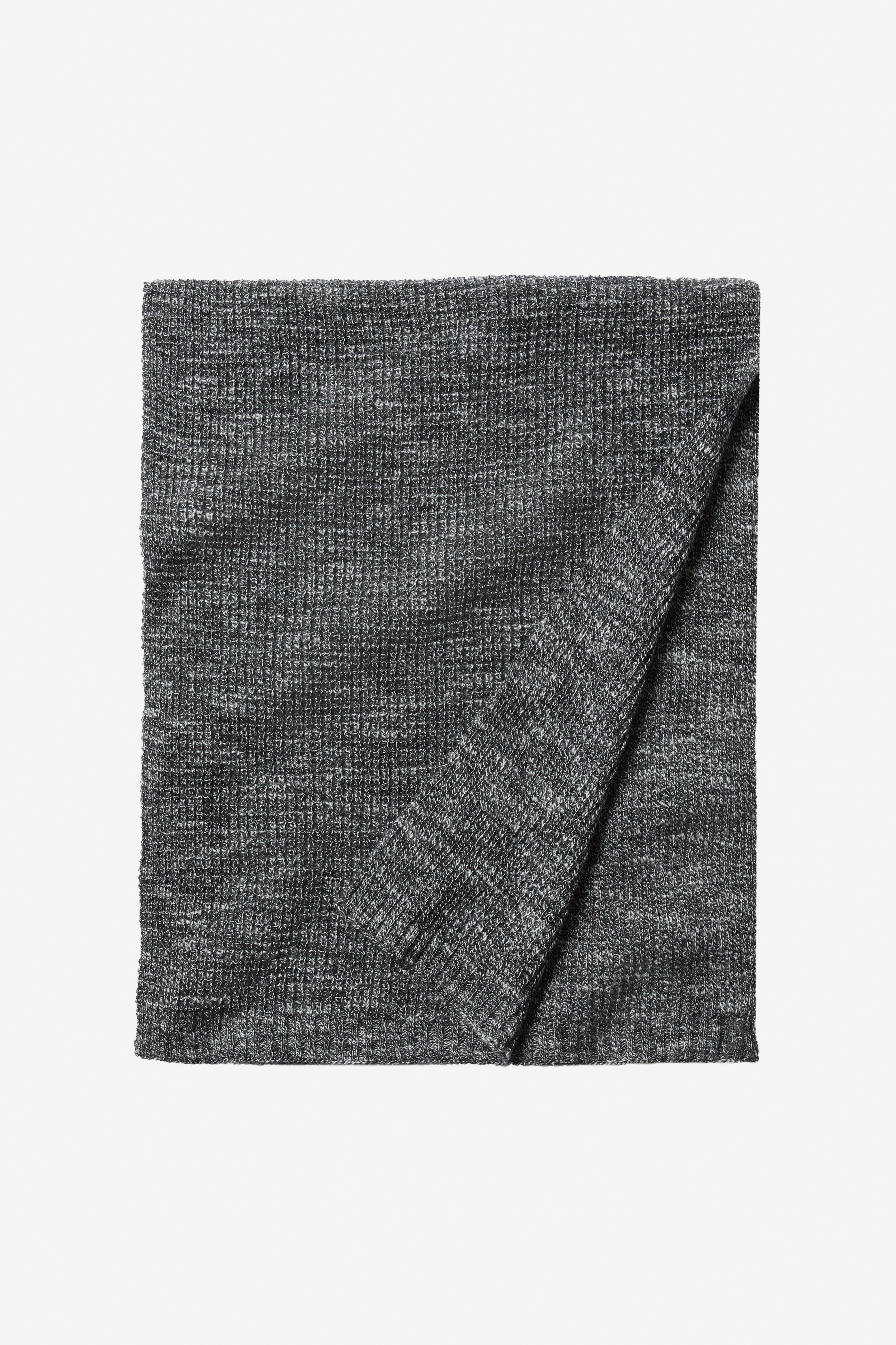 Wool Cashmere Waffle Knit Scarf