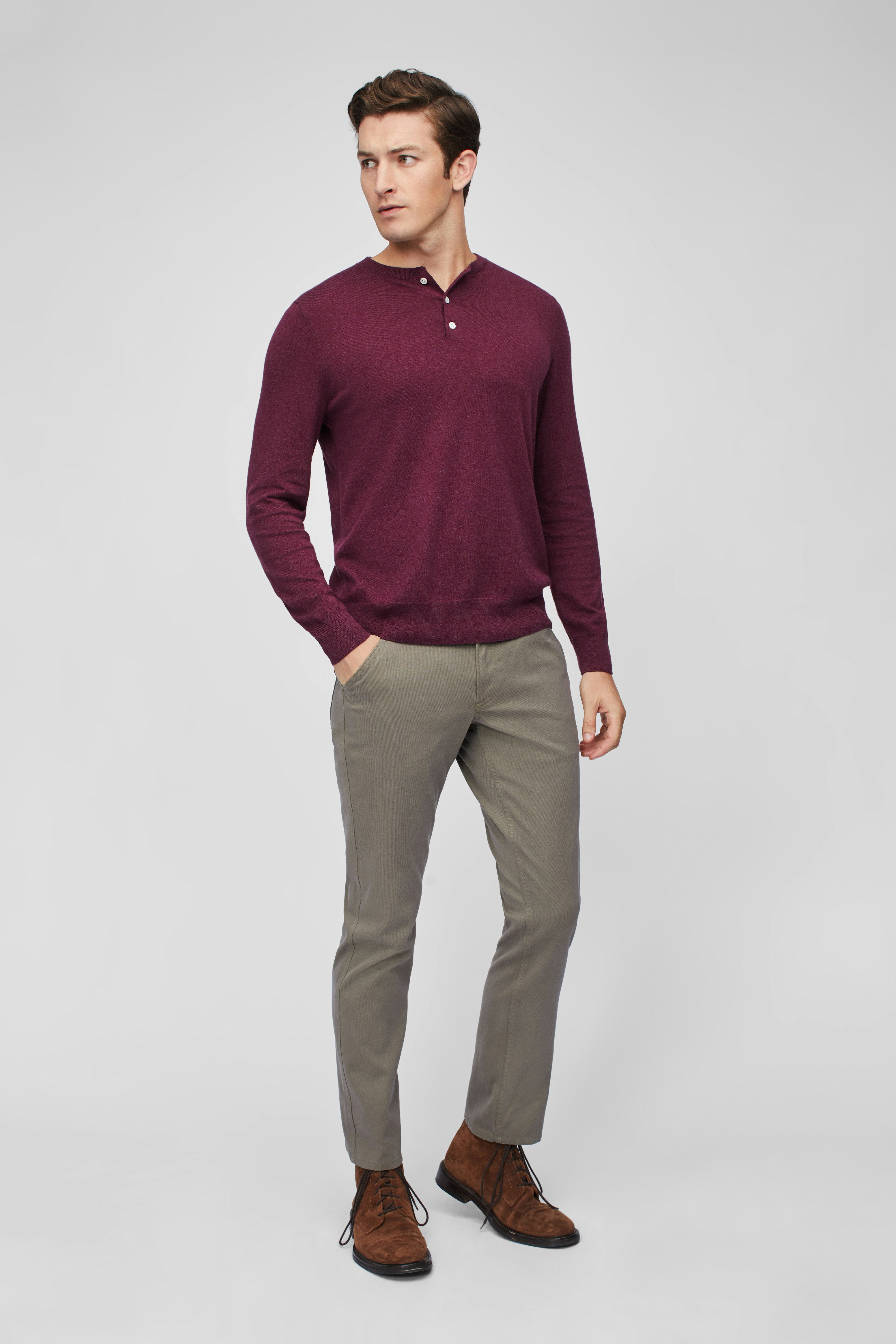 Eco Cotton Sweater Henley