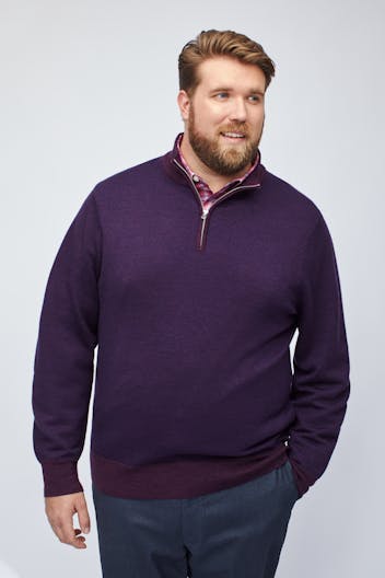 Merino Half-Zip Sweater Extended Sizes