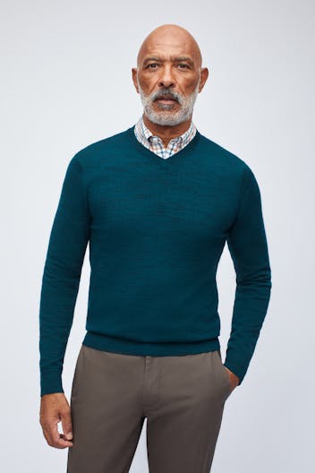 Washable Merino V-Neck Sweater