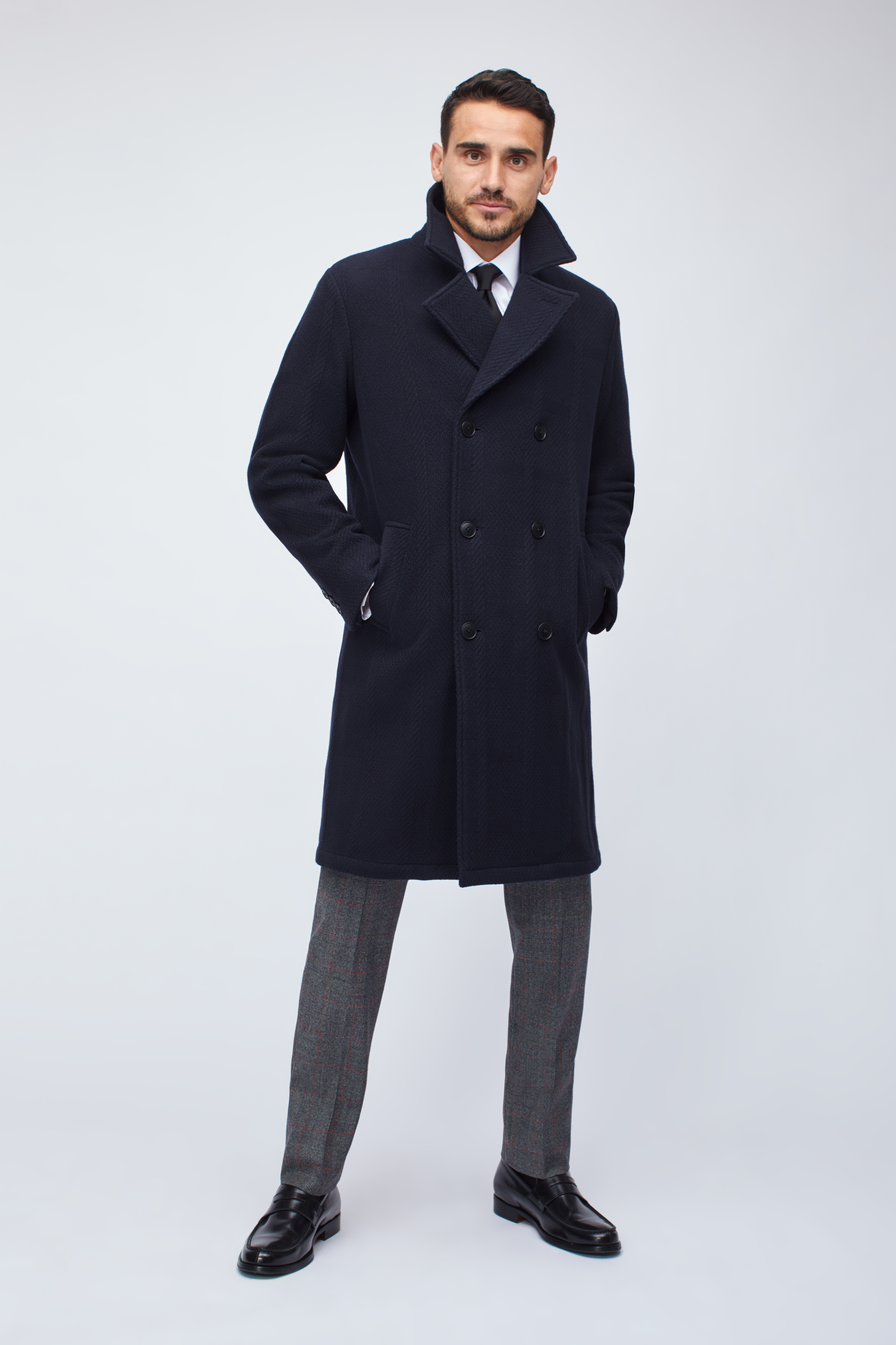 Italian Wool Double Breasted Topcoat