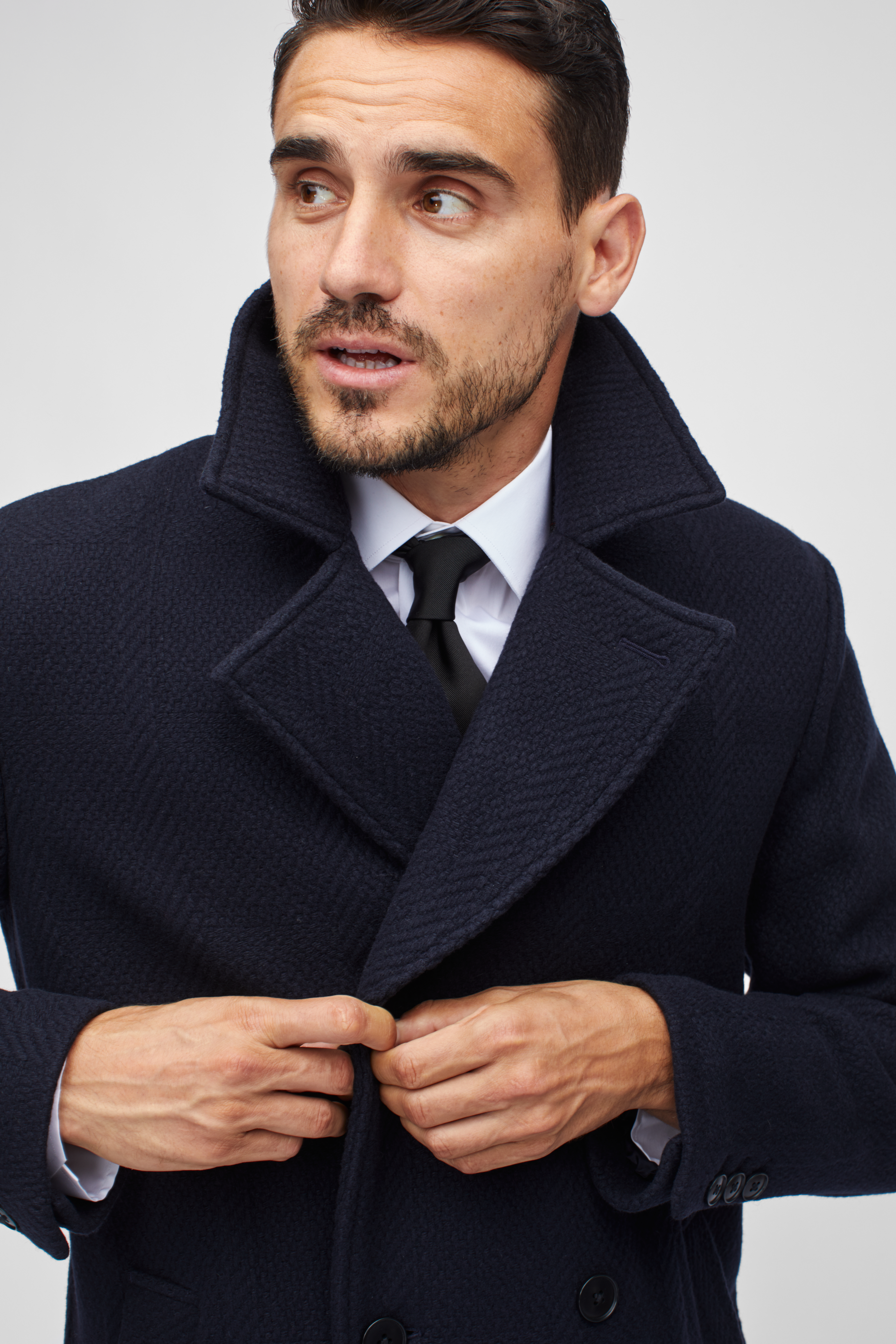 Italian Wool Double Breasted Topcoat