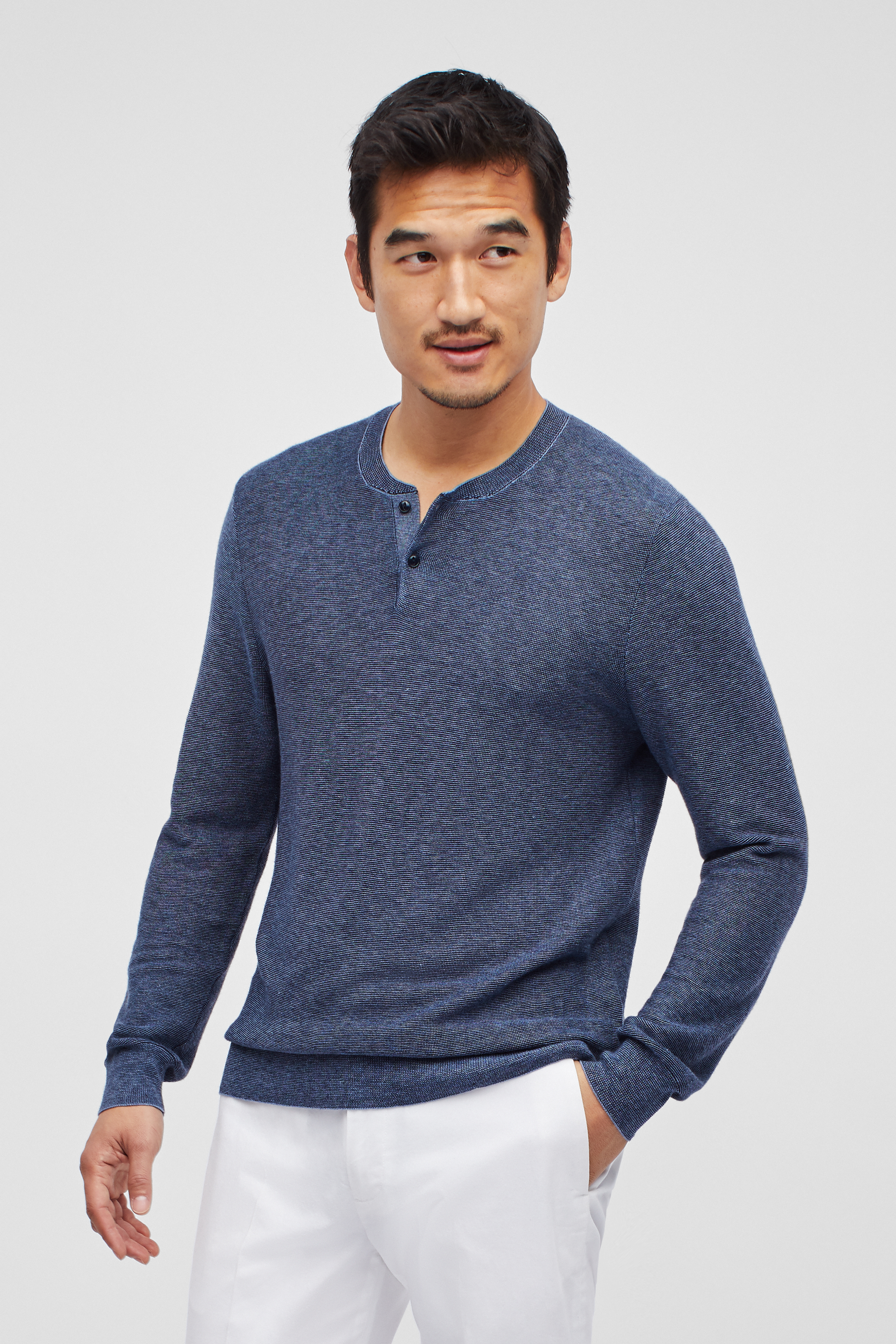 Eco Cotton Sweater Henley