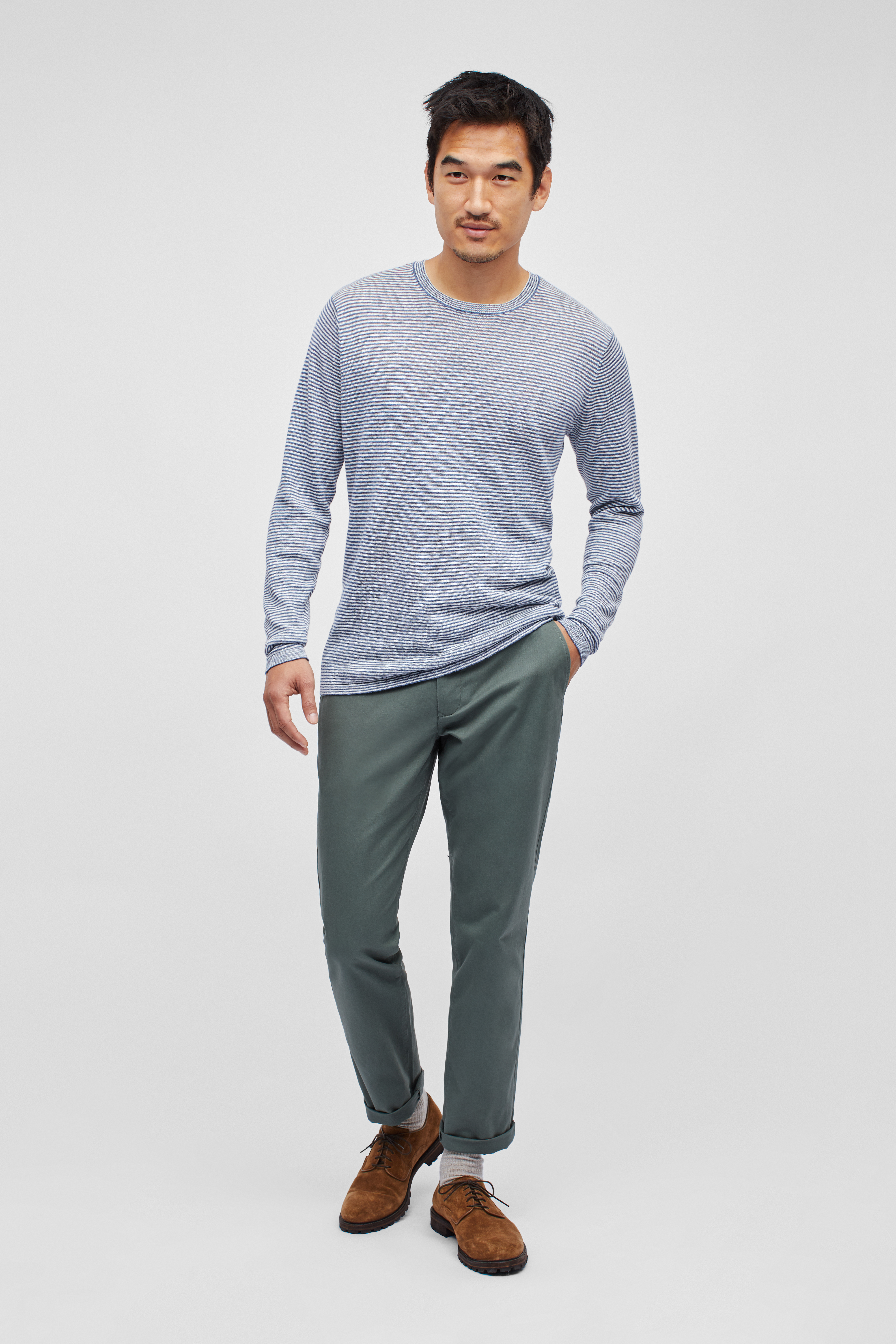 Linen Sweater Tee: Lightweight