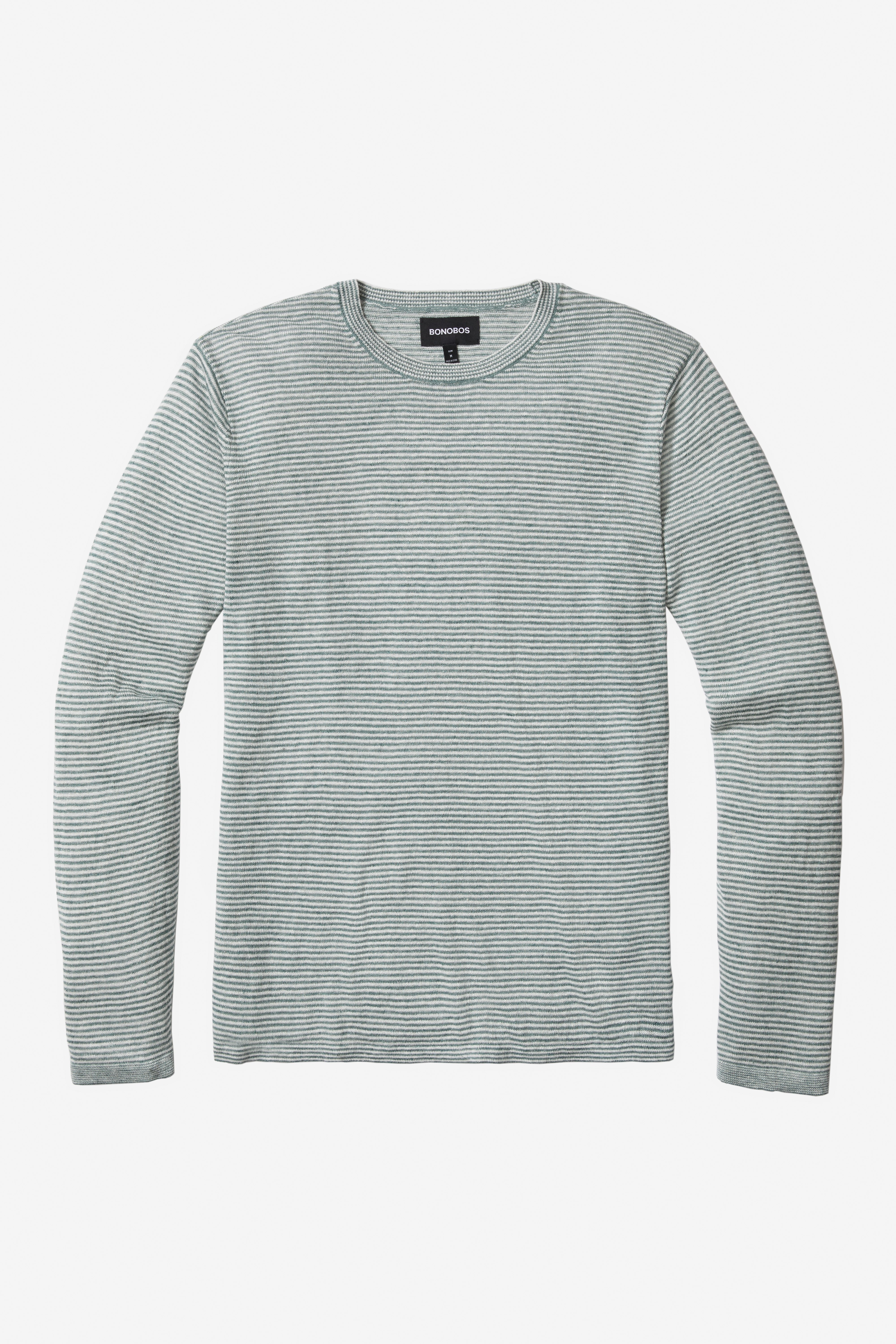 Linen Sweater Tee: Lightweight, Striped Long Sleeve
