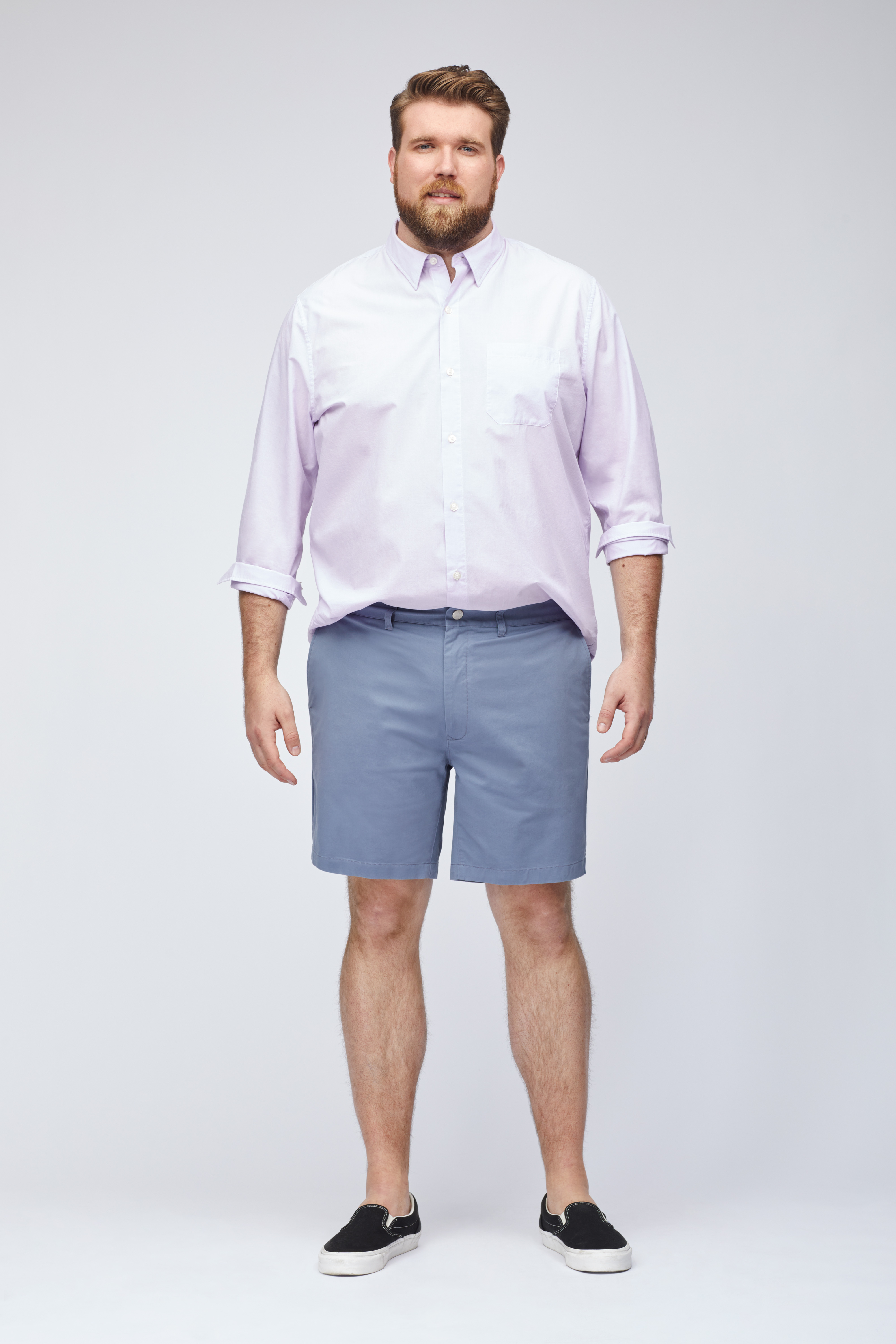 Stretch Washed Chino Shorts Extended Sizes