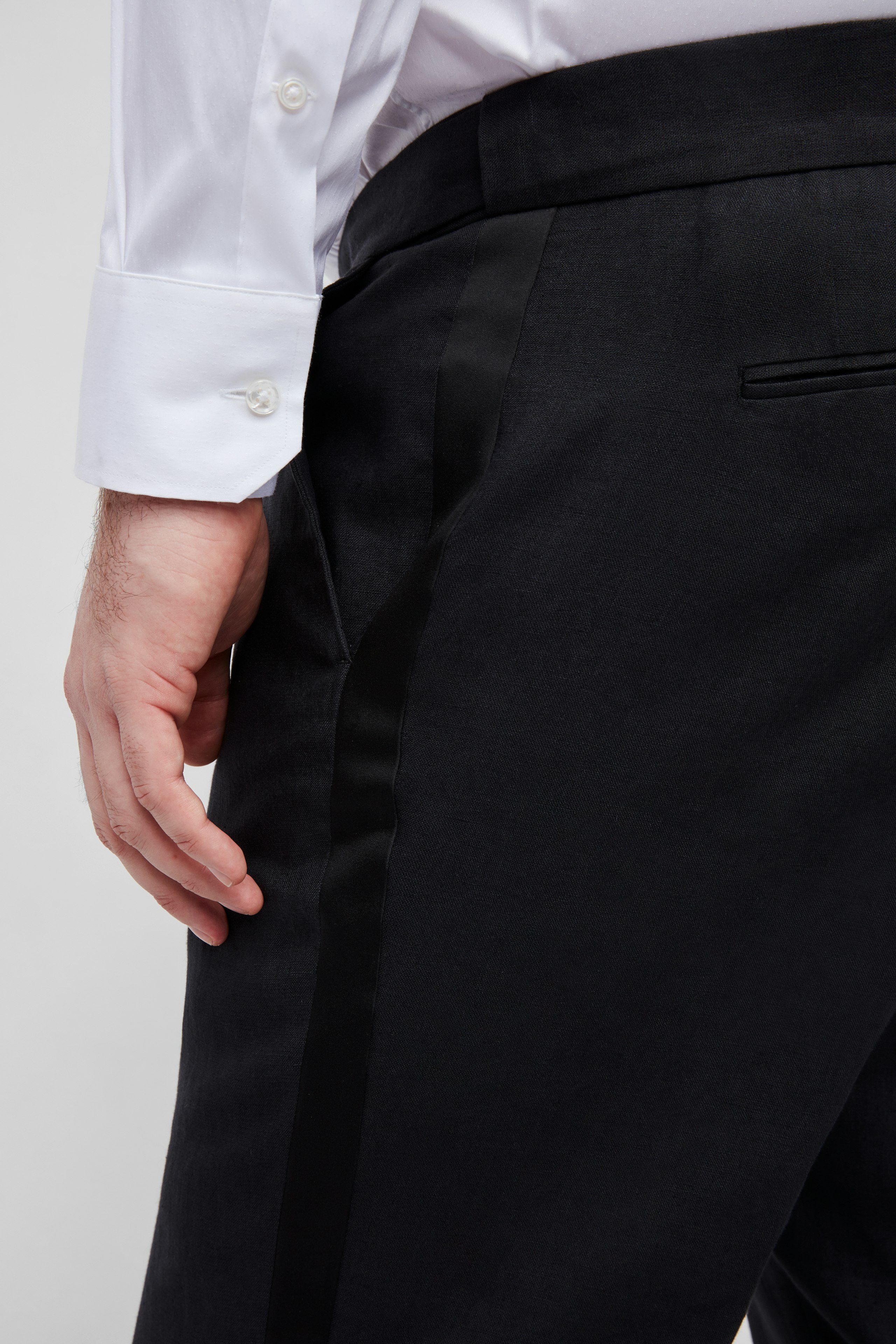 Capstone Italian Stretch Linen Tuxedo Pant - Extended Sizes