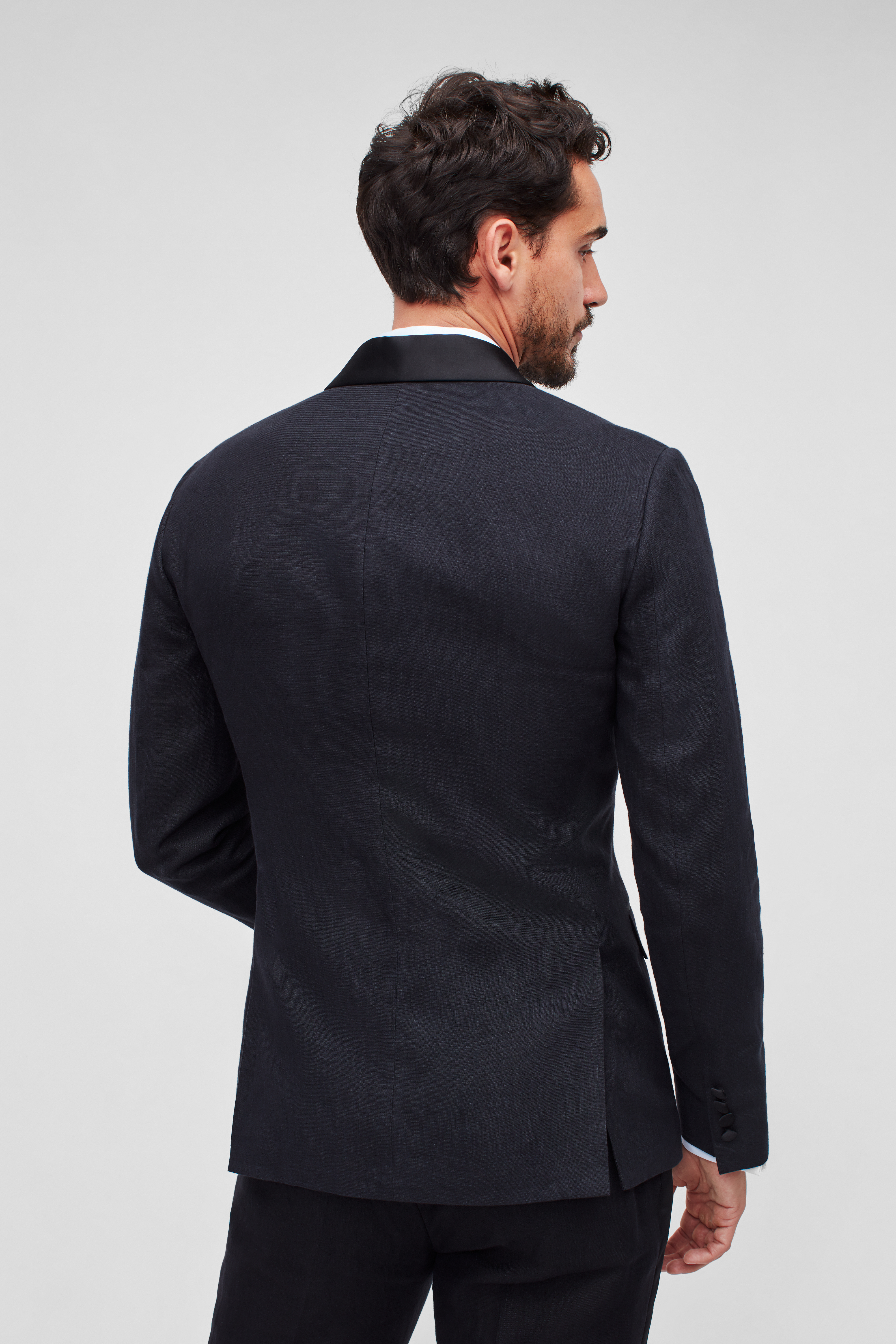 Capstone Stretch Italian Linen Tuxedo Jacket