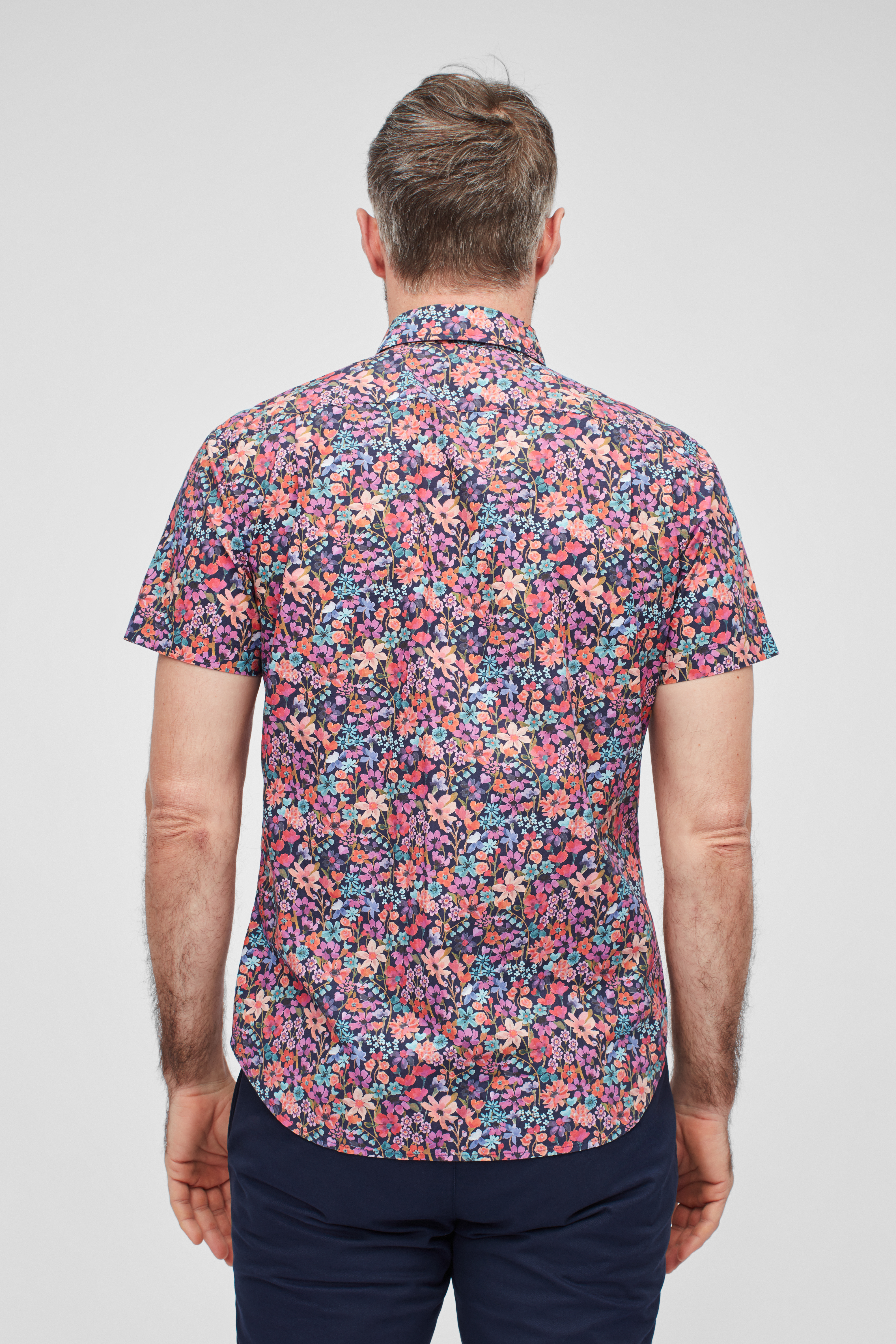 Premium Short Sleeve Shirt Made with Liberty Fabric