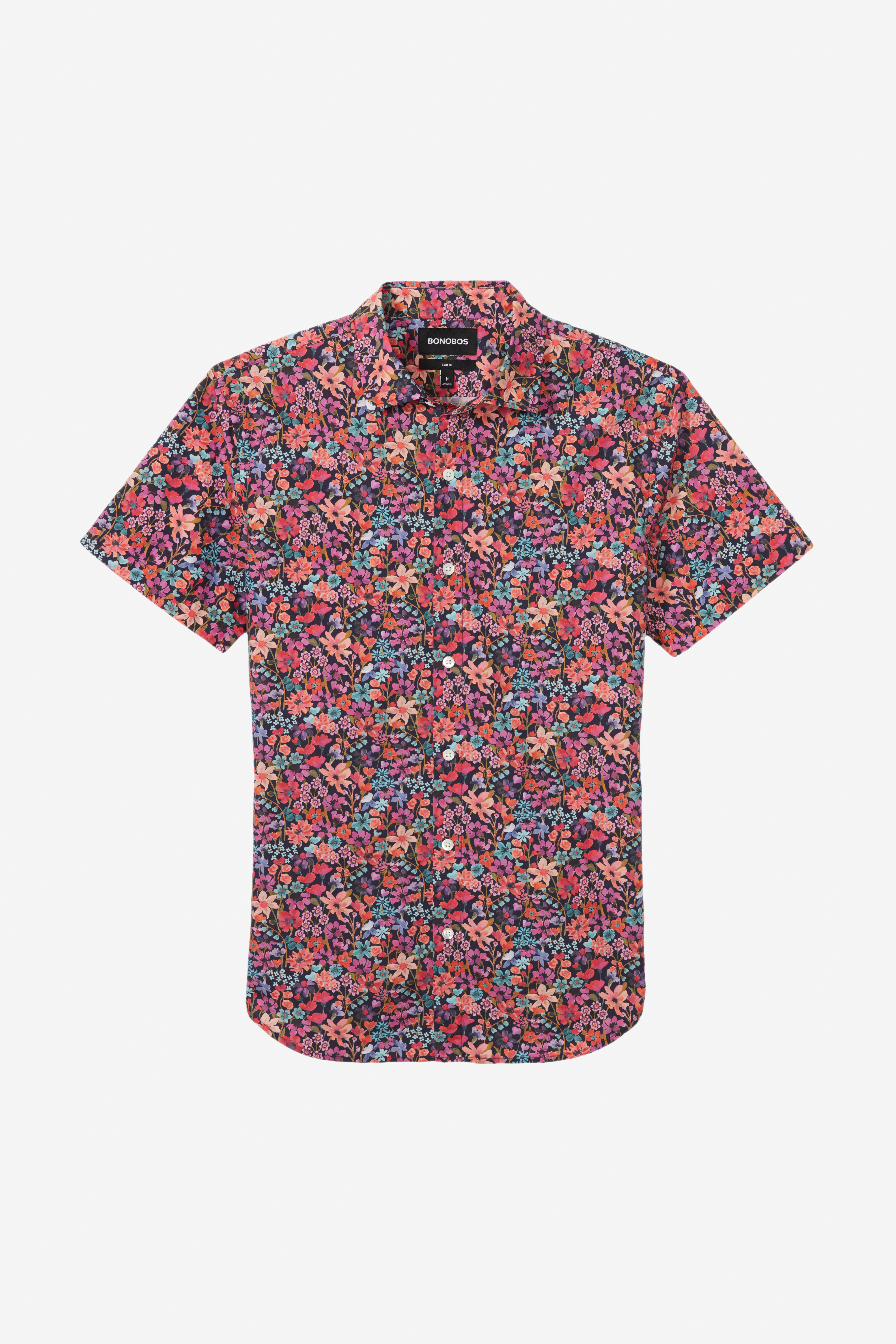 Premium Short Sleeve Shirt Made with Liberty Fabric