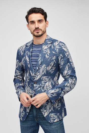 Unconstructed Floral Blazer