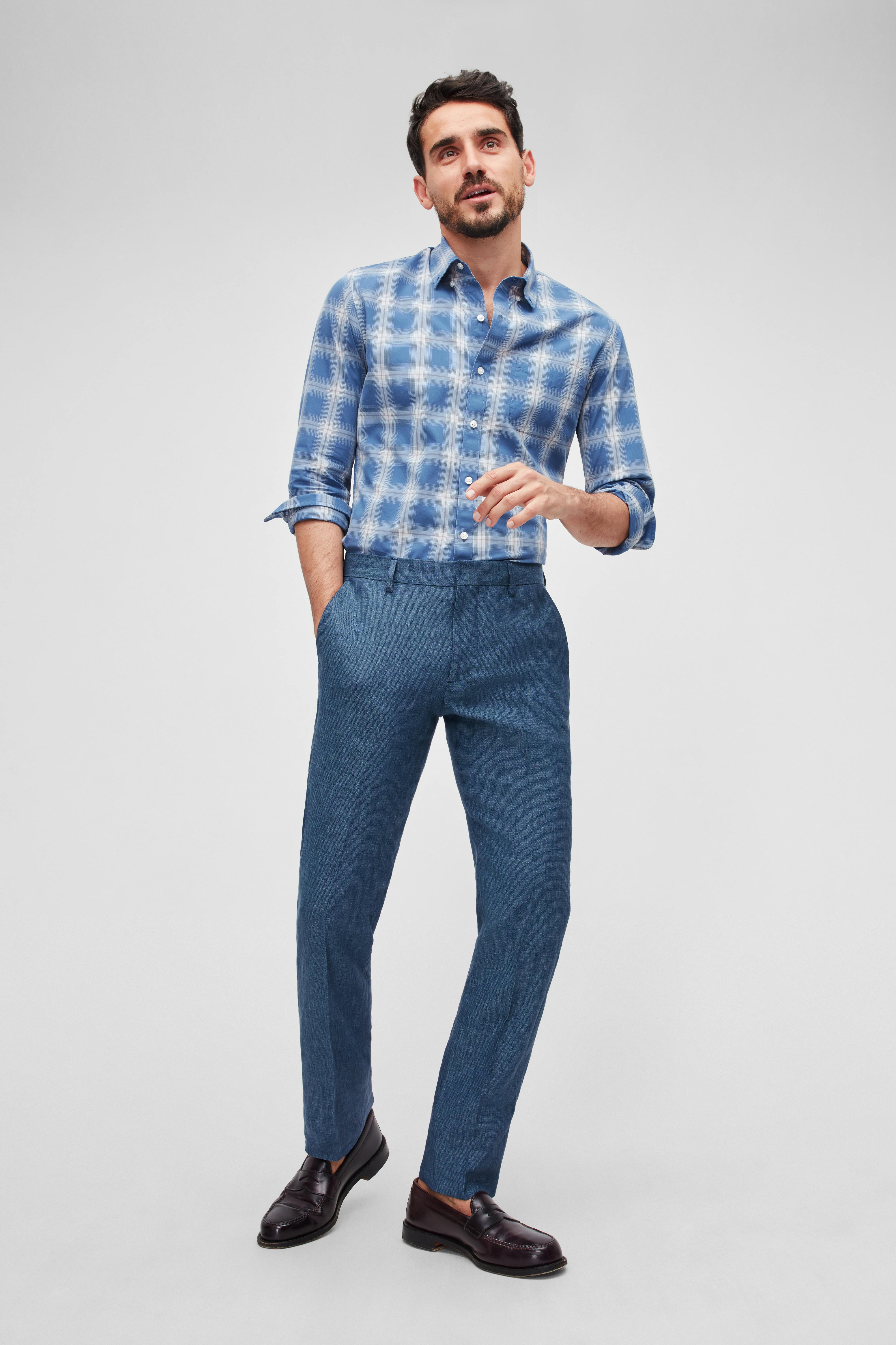 Italian Stretch Linen Suit Pant