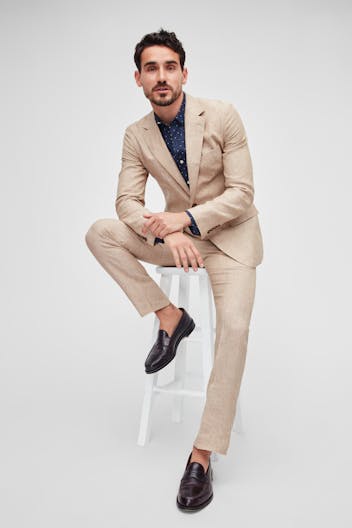 Italian Stretch Linen Suit