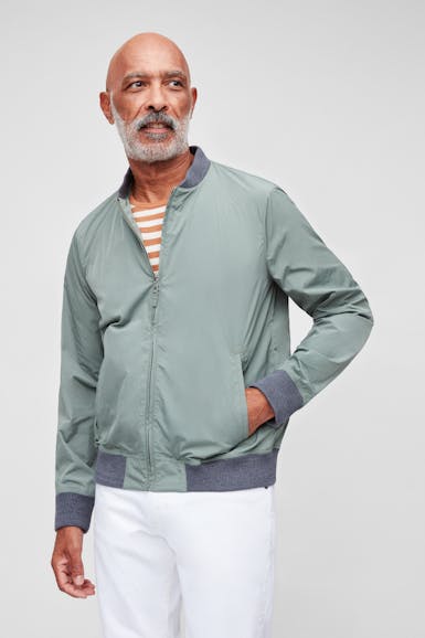 Lightweight Nylon Bomber Jacket