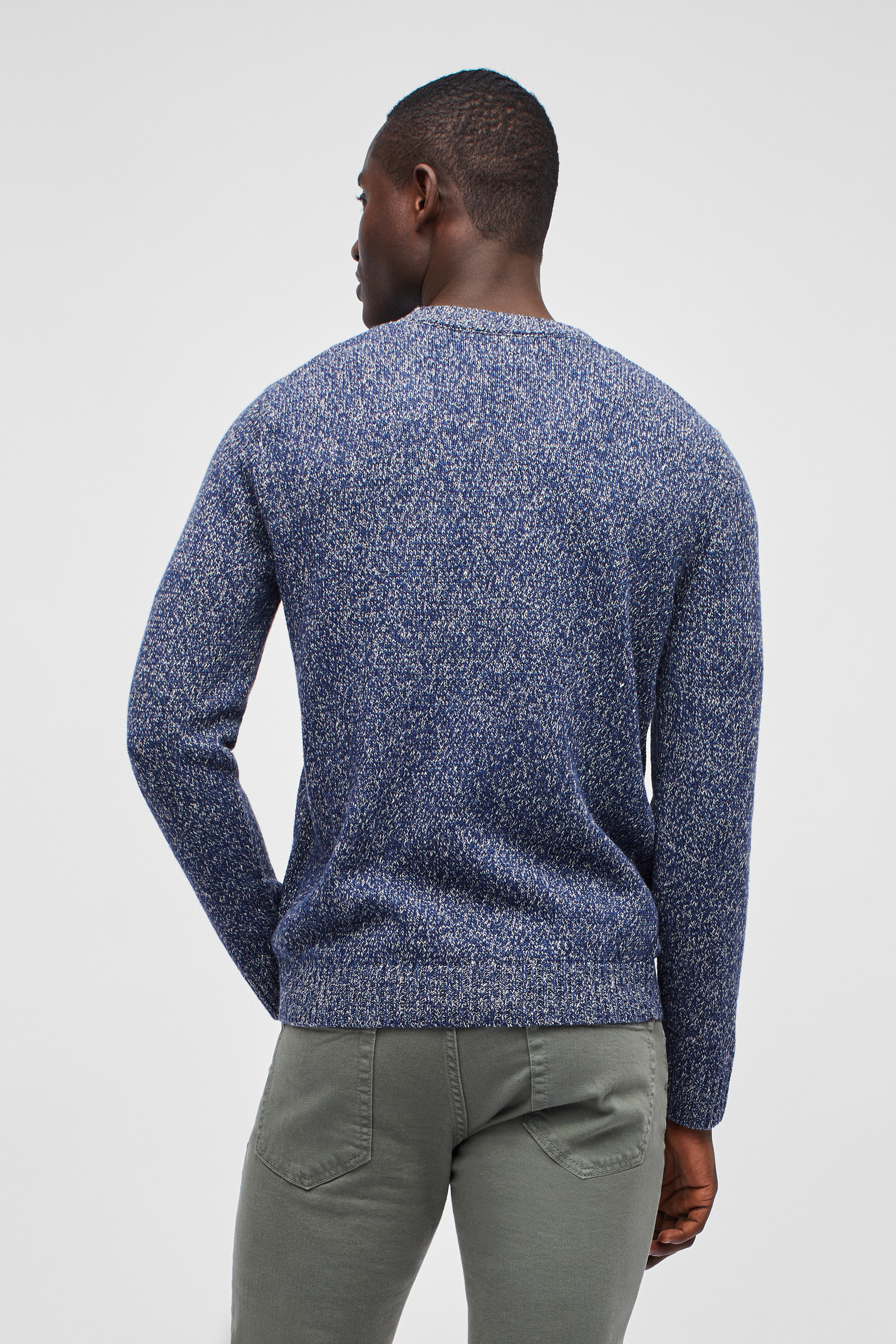 Linen Blend Marl Crew