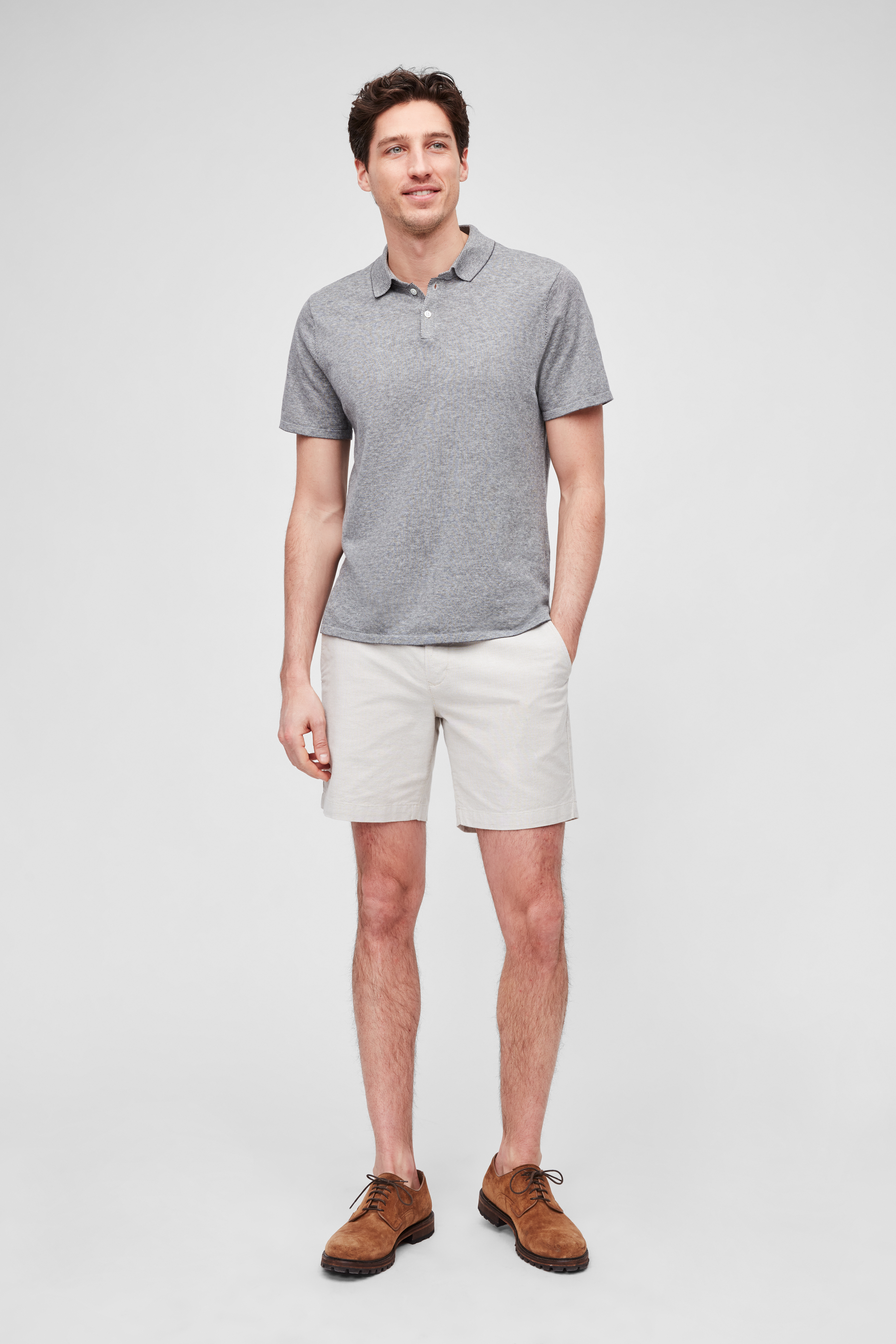 Cotton Linen Sweater Polo