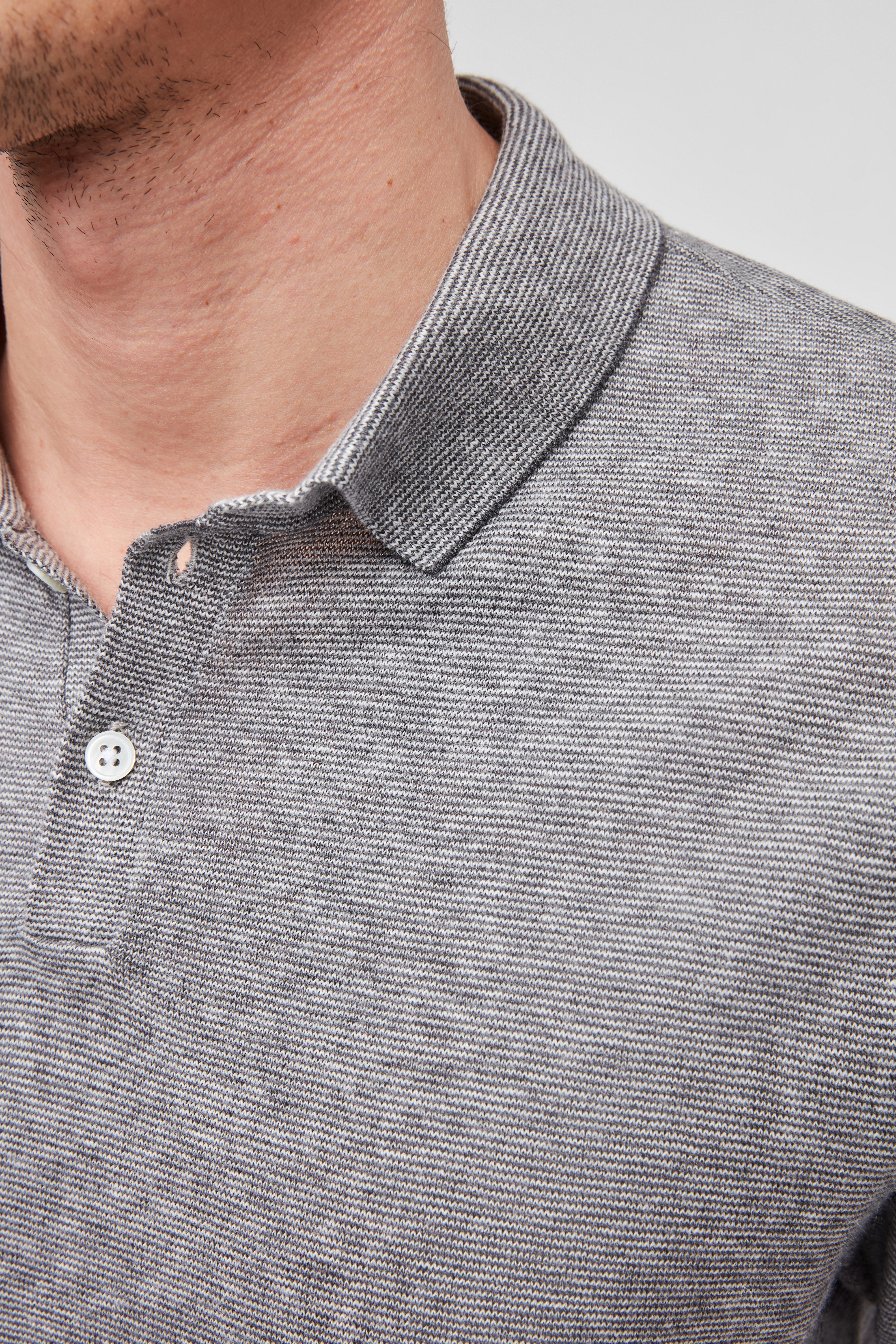 Cotton Linen Sweater Polo