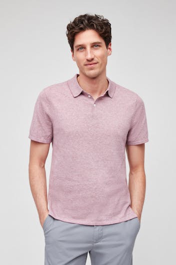 Cotton Linen Sweater Polo