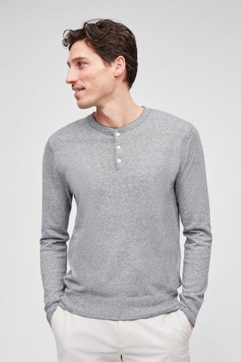Cotton Linen Henley