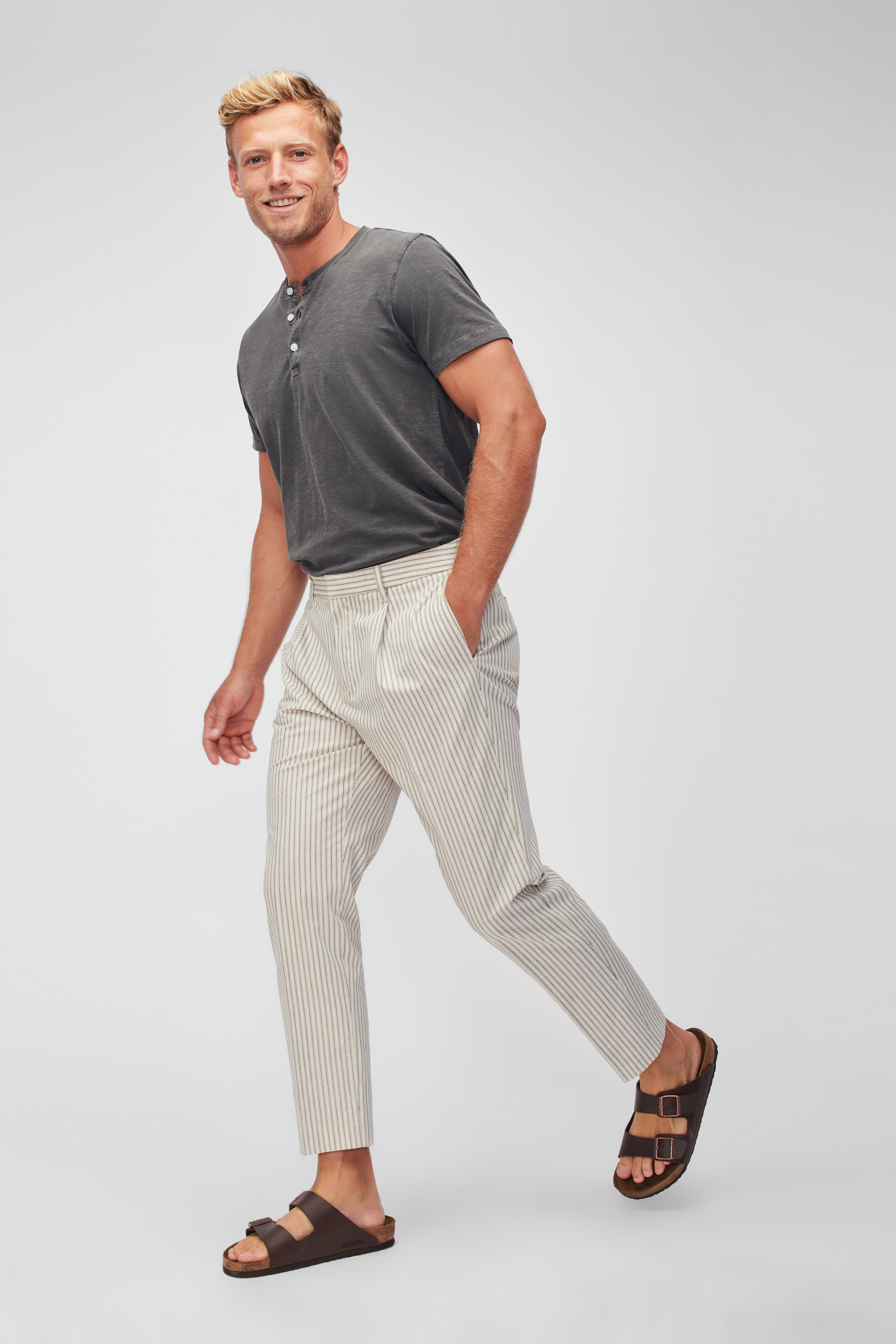 Pleated Chinos