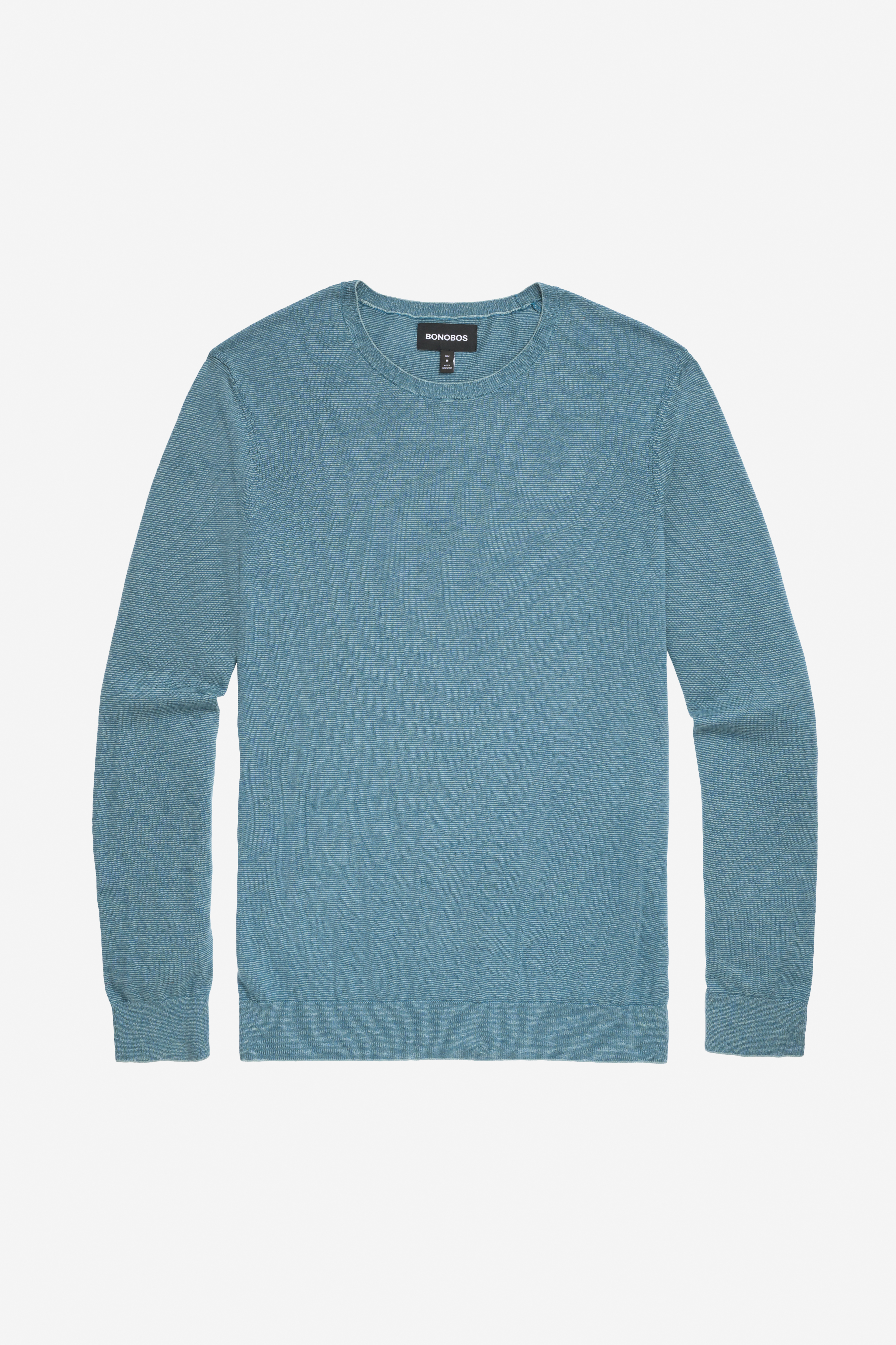 Lightweight Cotton Crew Neck Sweater