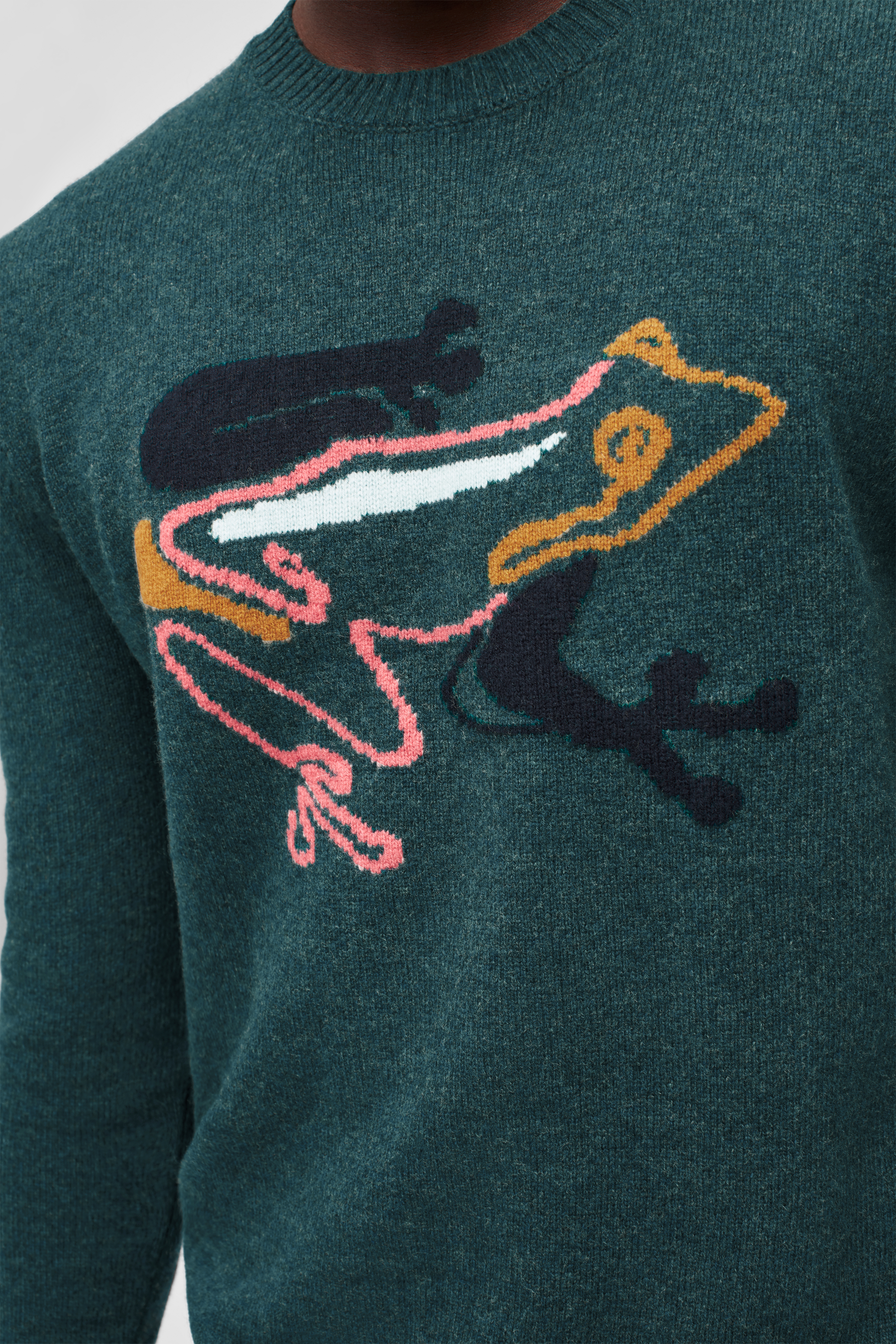 Merino Frog Crew Neck Sweater