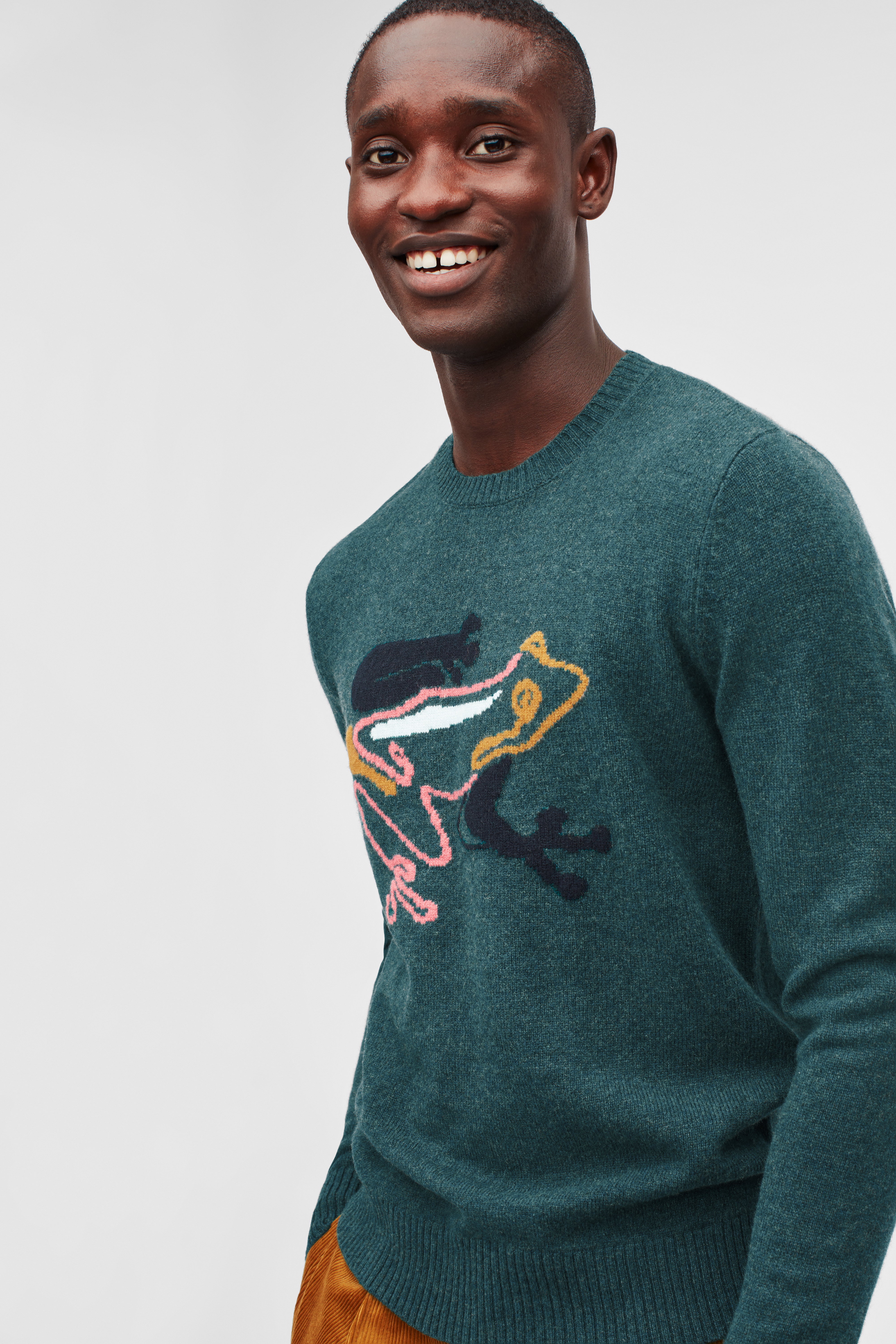 Merino Frog Crew Neck Sweater