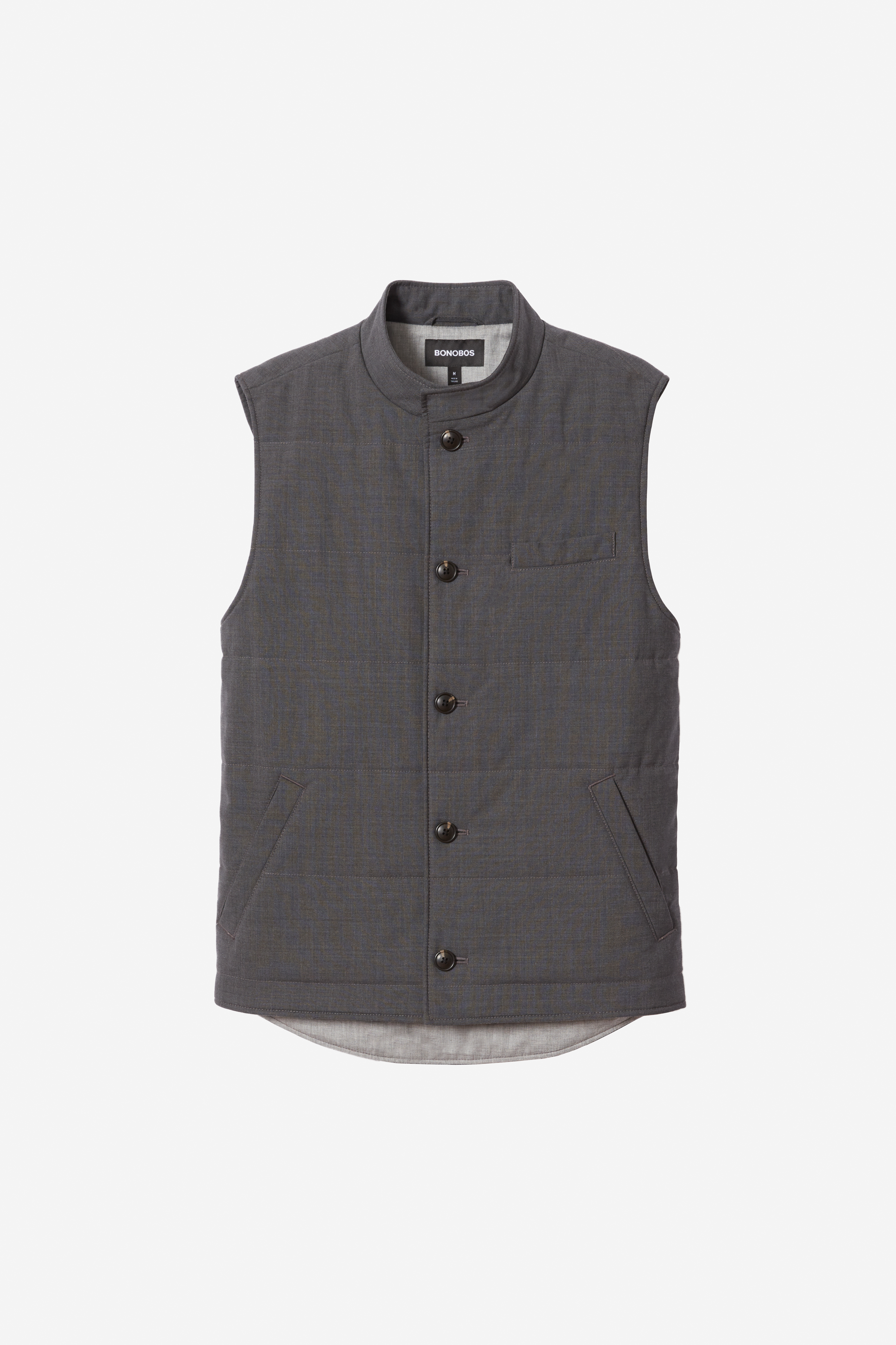 The Quilted Stretch Wool Vest